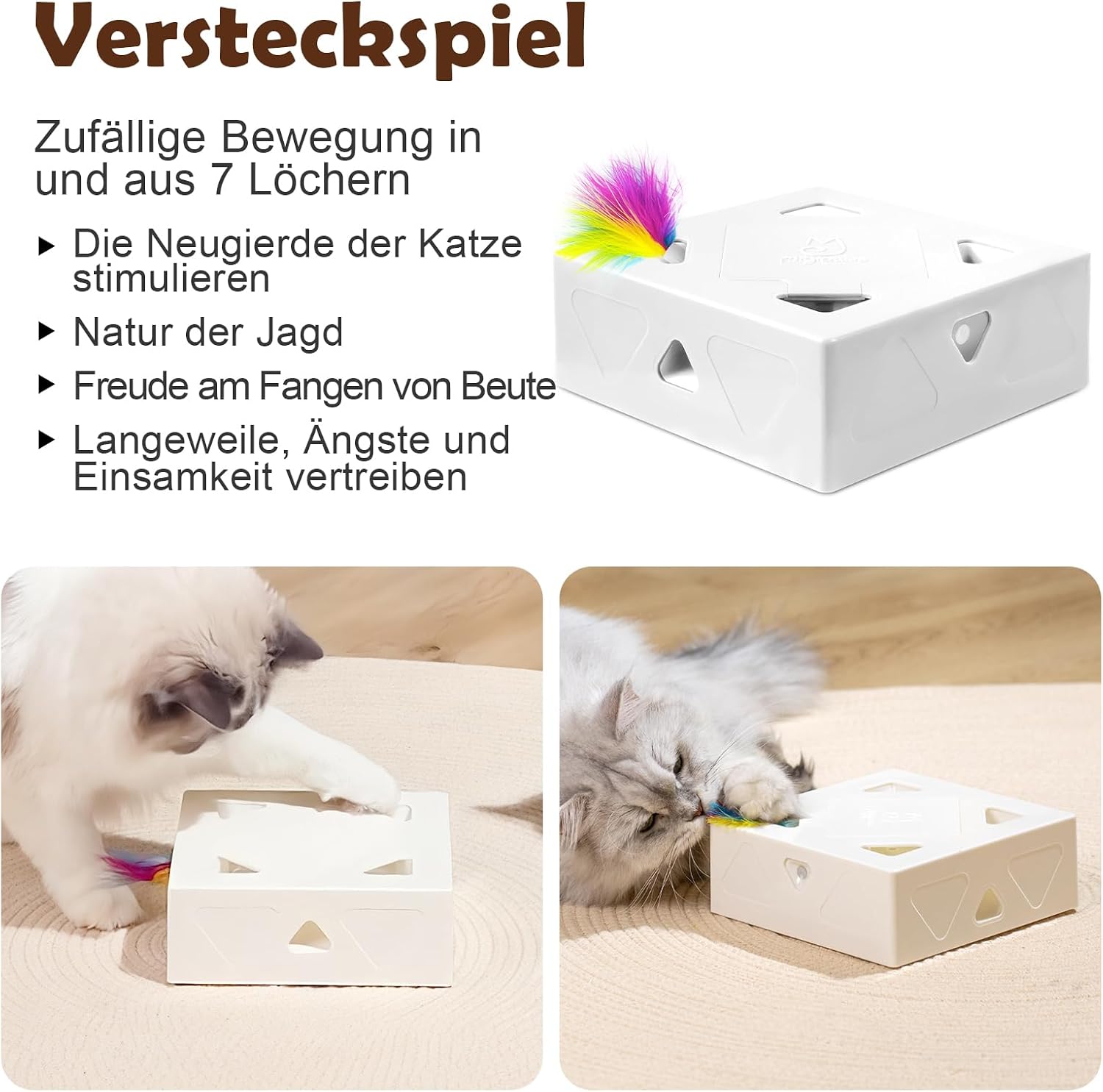 Thumbnail 3 de Migipaws MigiBox Katzenspielzeug 4 Federn 🐾