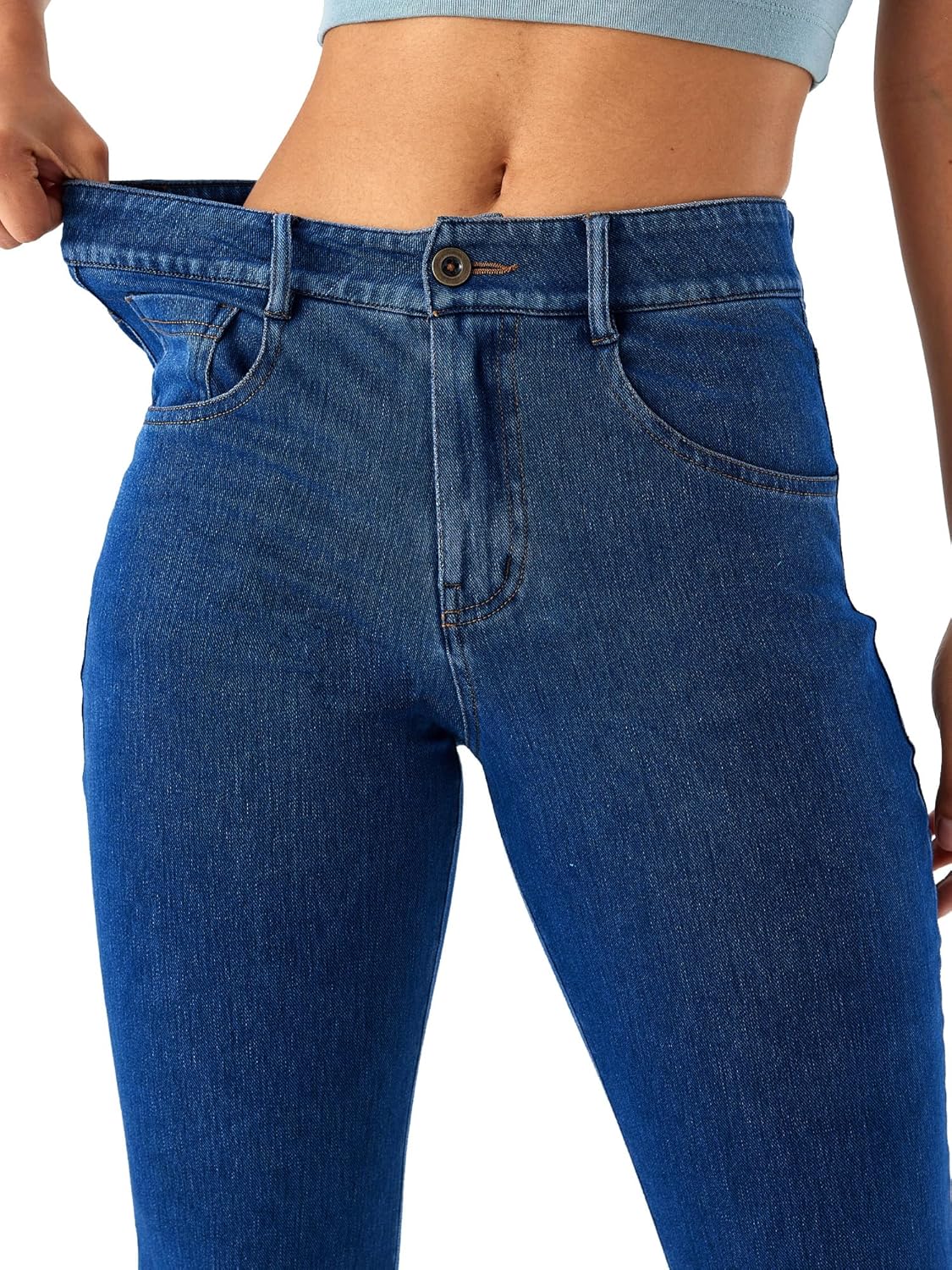 Thumbnail 4 de LaiEr Women's High Stretch Yoga Jeans: Skinny with Hip Lifting & Zipper Pockets