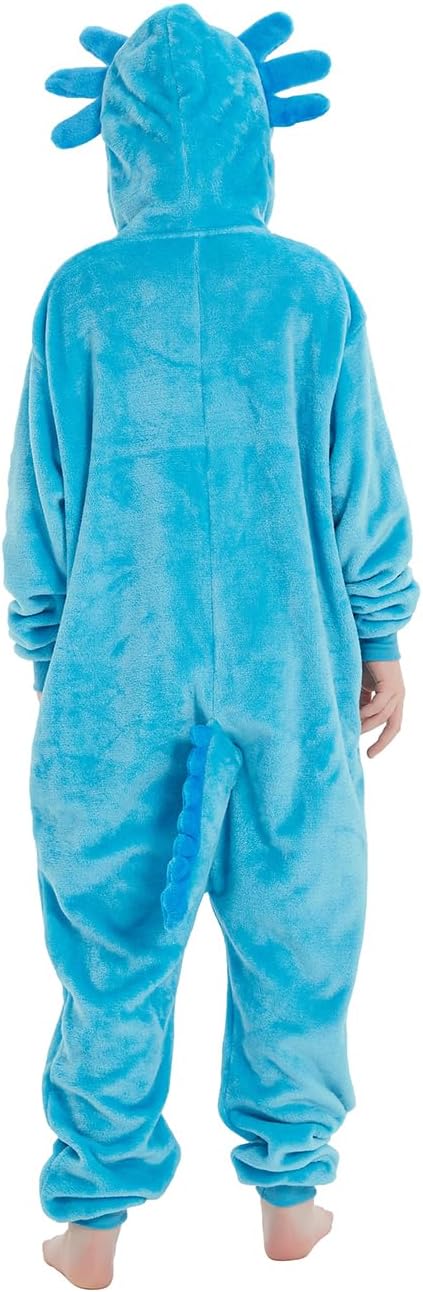 Detalle 2 de ABENCA Kids Animal Onesie Pajamas, Plush Fleece with Hood and Pockets