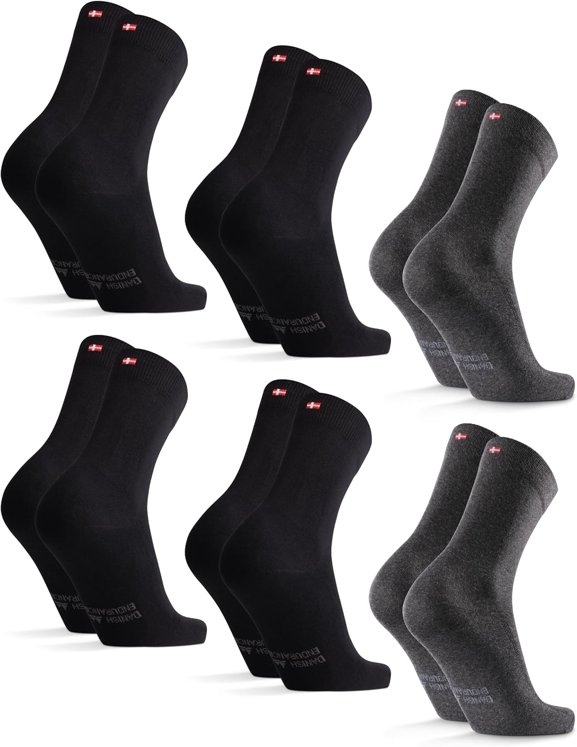 Thumbnail 6 de Danish Endurance – Chaussettes en coton premium respirantes (6 paires)