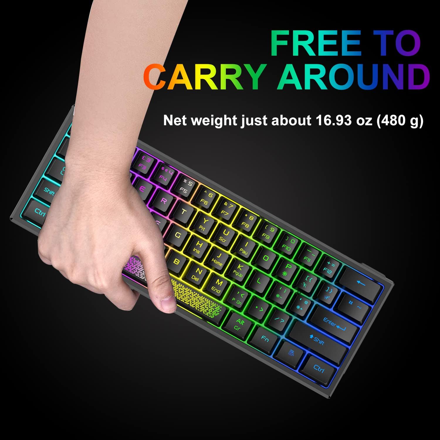 Thumbnail 3 de ZIYOU LANG Mini 60% Clavier de Jeu