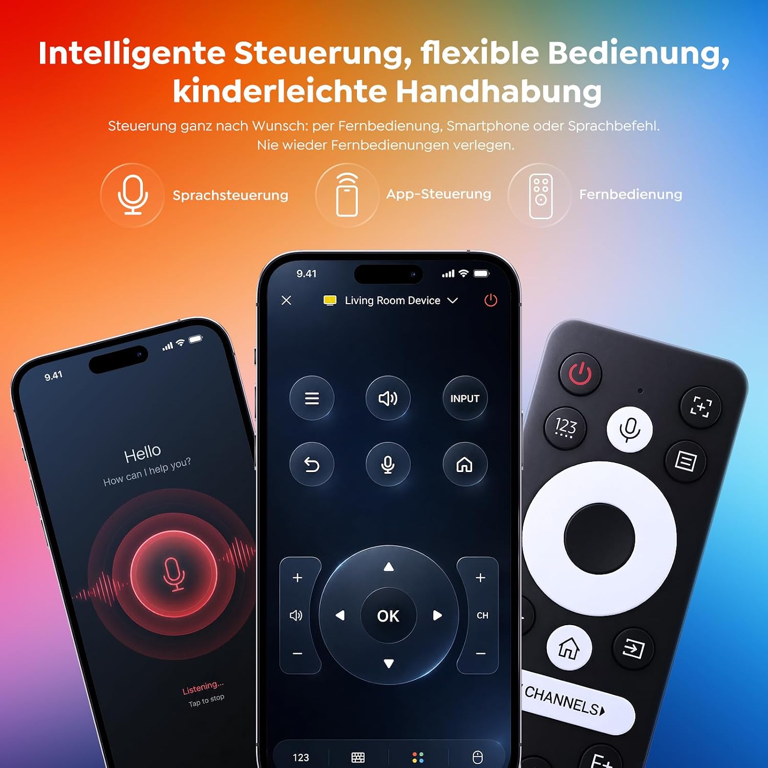Detalle de Beamer 4K mit VIDAA OS – 2000 ANSI Lumen, Netflix-kompatibel, Dolby Audio und HDR10