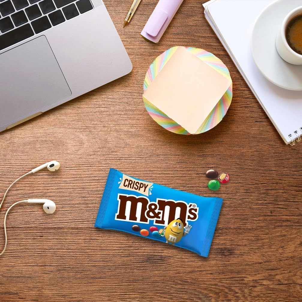 Detalle de M&M's Crispy Confetti al Cioccolato con Riso Soffiato – 24 bustine da 36 g (864 g)