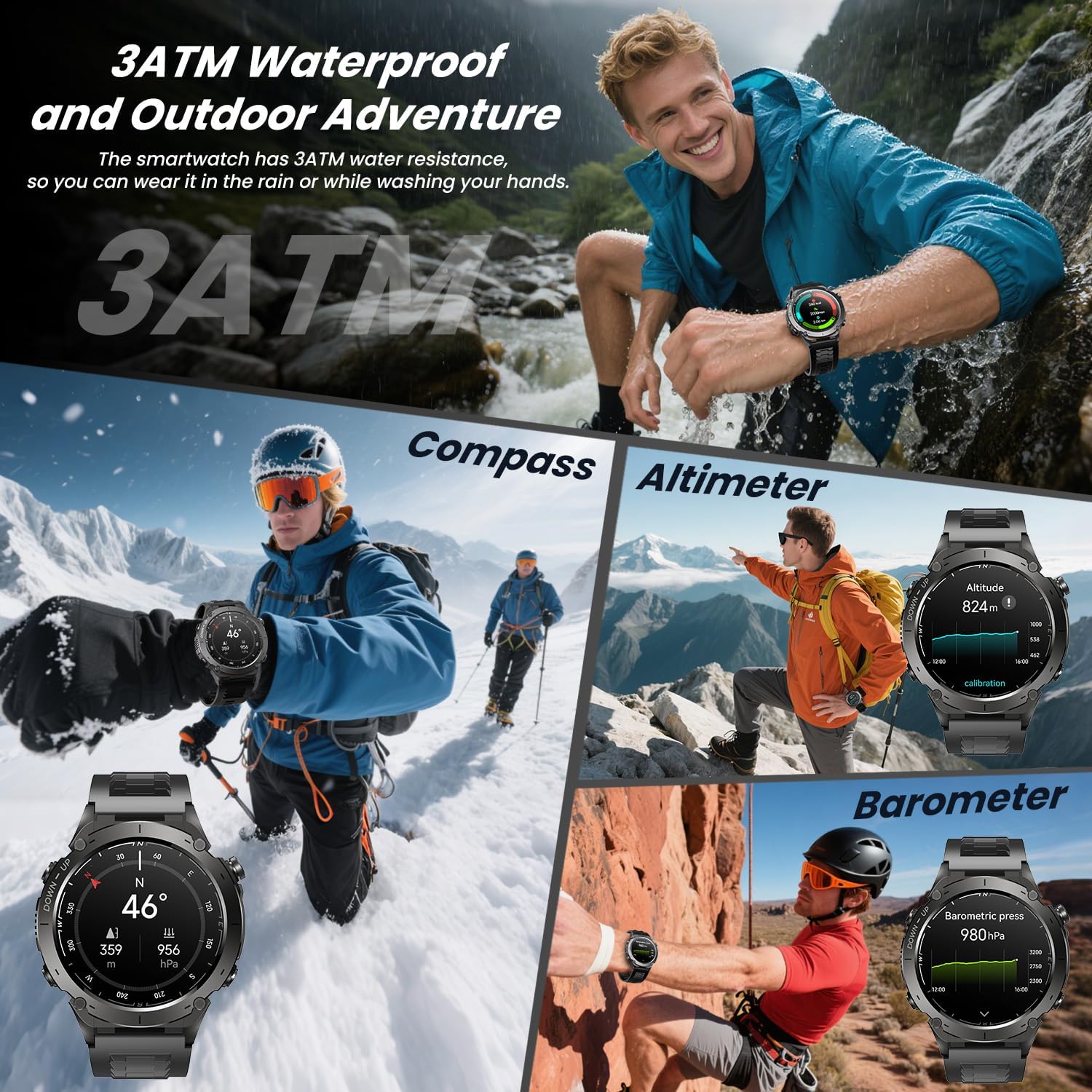 Thumbnail 2 de Smartwatch Reloj Inteligente Hombre 1.43" AMOLED 730mAh