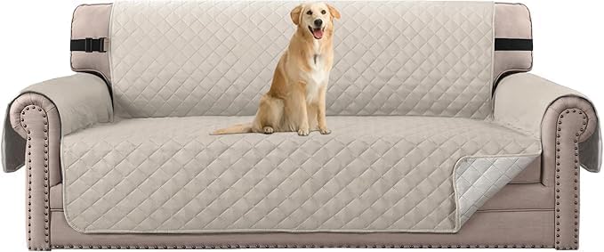 Detalle de H.VERSAILTEX 66" Sofa Protector, Reversible Quilted, Water-Repellent, Pale Oak
