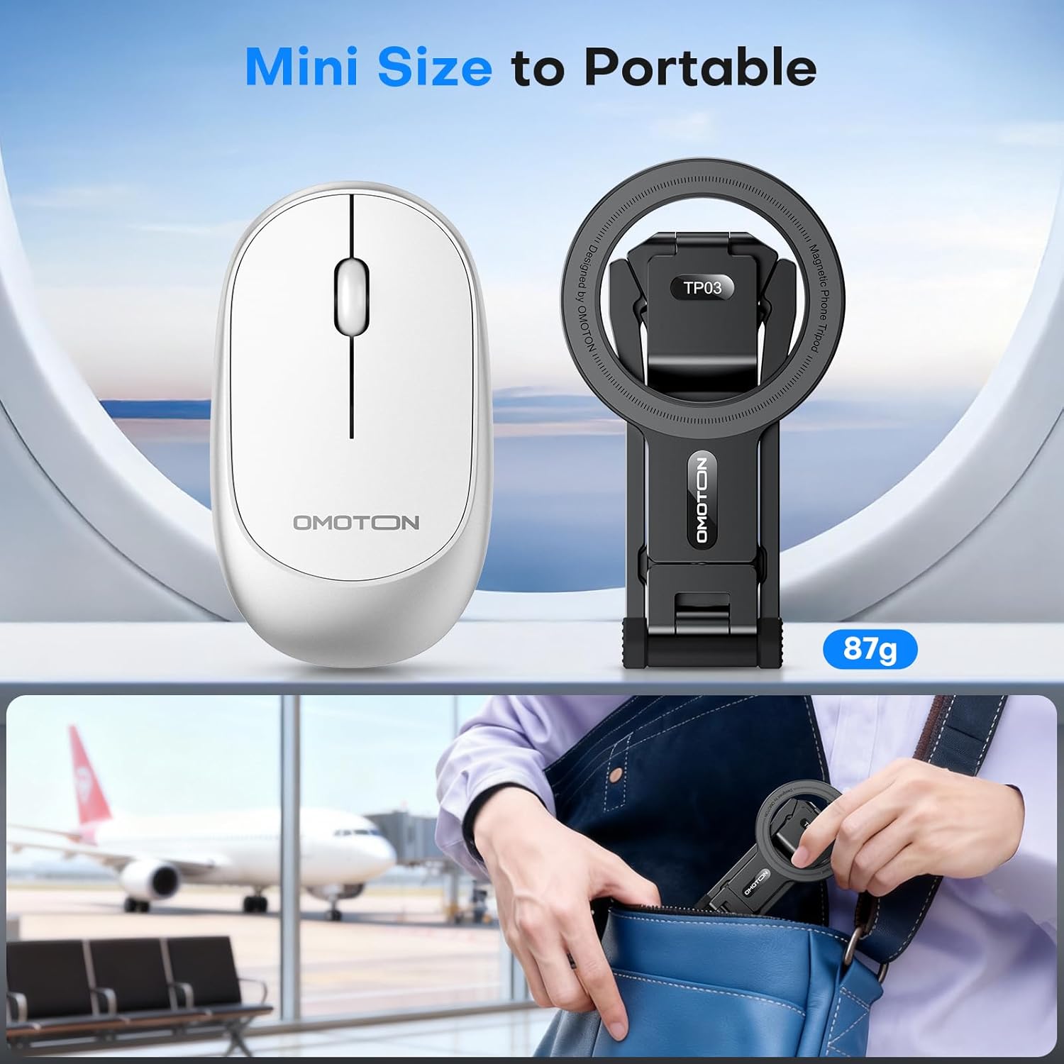Thumbnail 5 de OMOTON TP03 MagSafe Tripod 8.66"