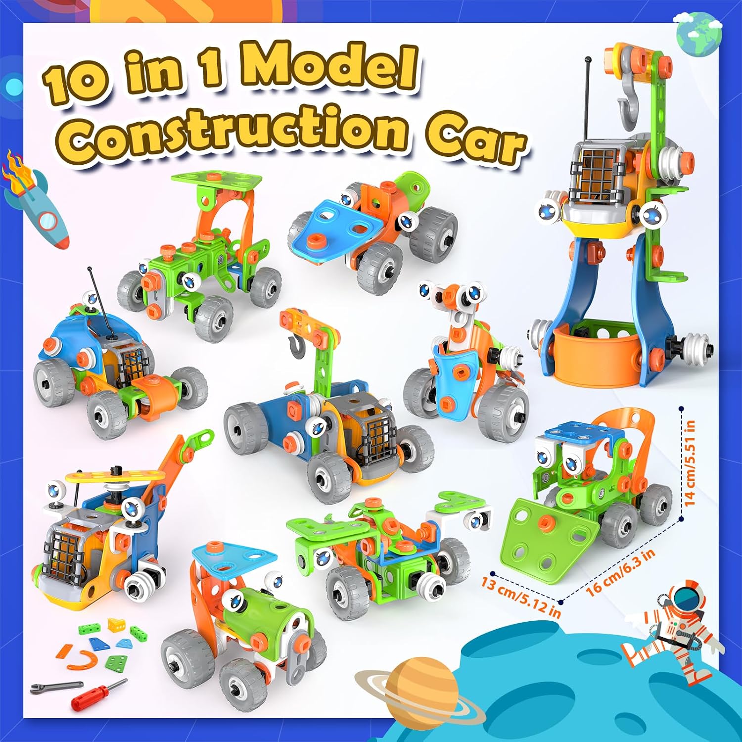 Thumbnail 4 de iKidiki Giochi Costruzioni 10 in 1 STEM 5-10 anni