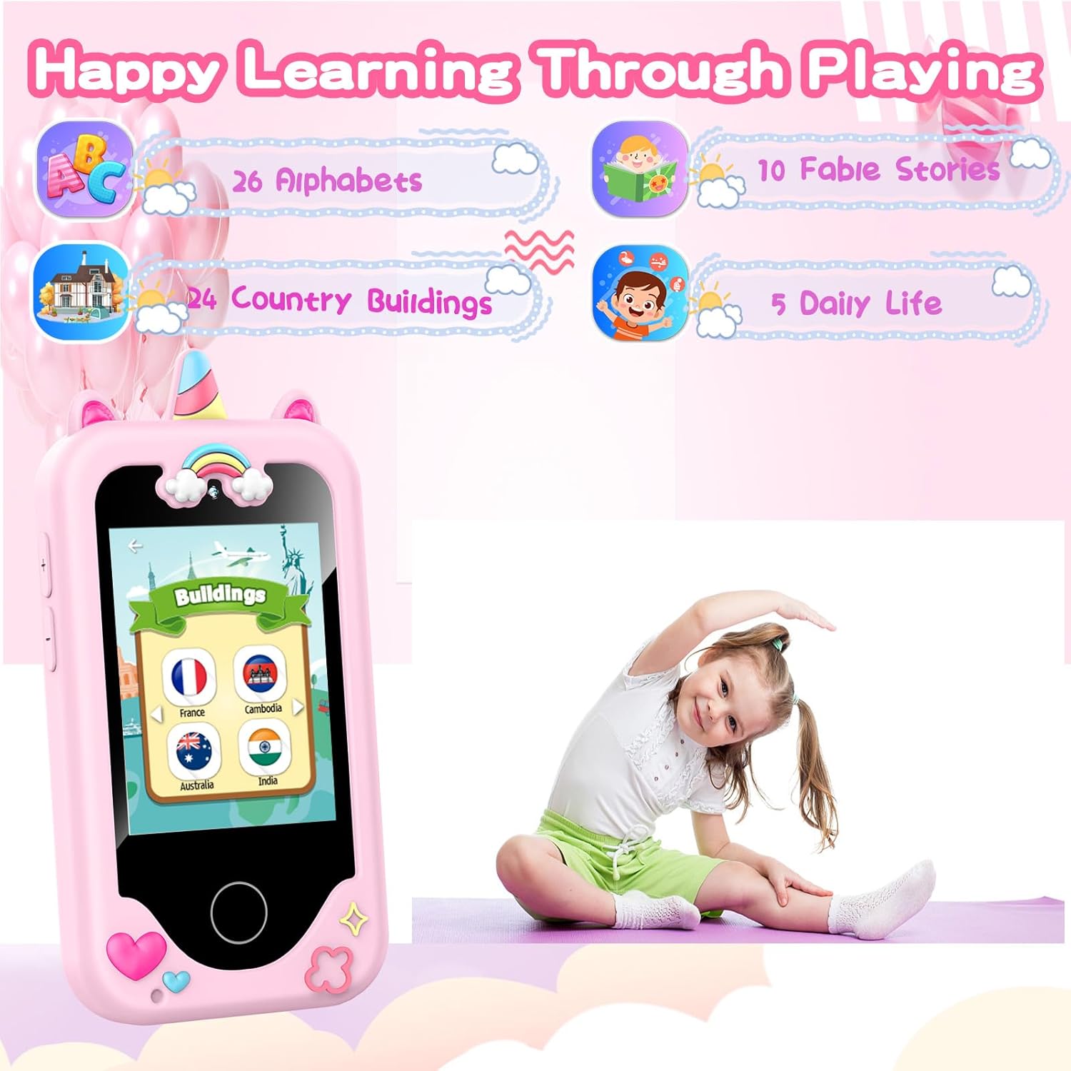 Thumbnail 3 de WEOLULI Kids Smart Phone Dual Camera