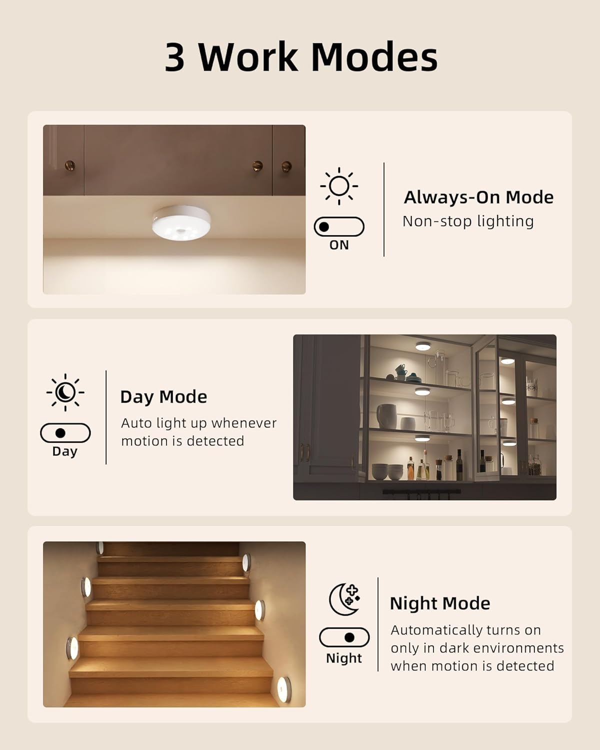 Thumbnail 5 de EZVALO 6-Pack Under Cabinet Light with Remote
