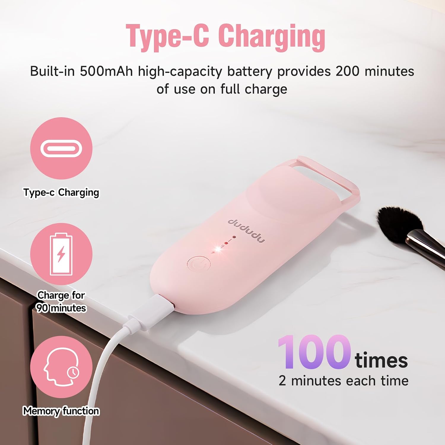 Thumbnail 6 de DUDUDU Heated Eyelash Curler, Type-C Rechargeable with 2 Heat Settings