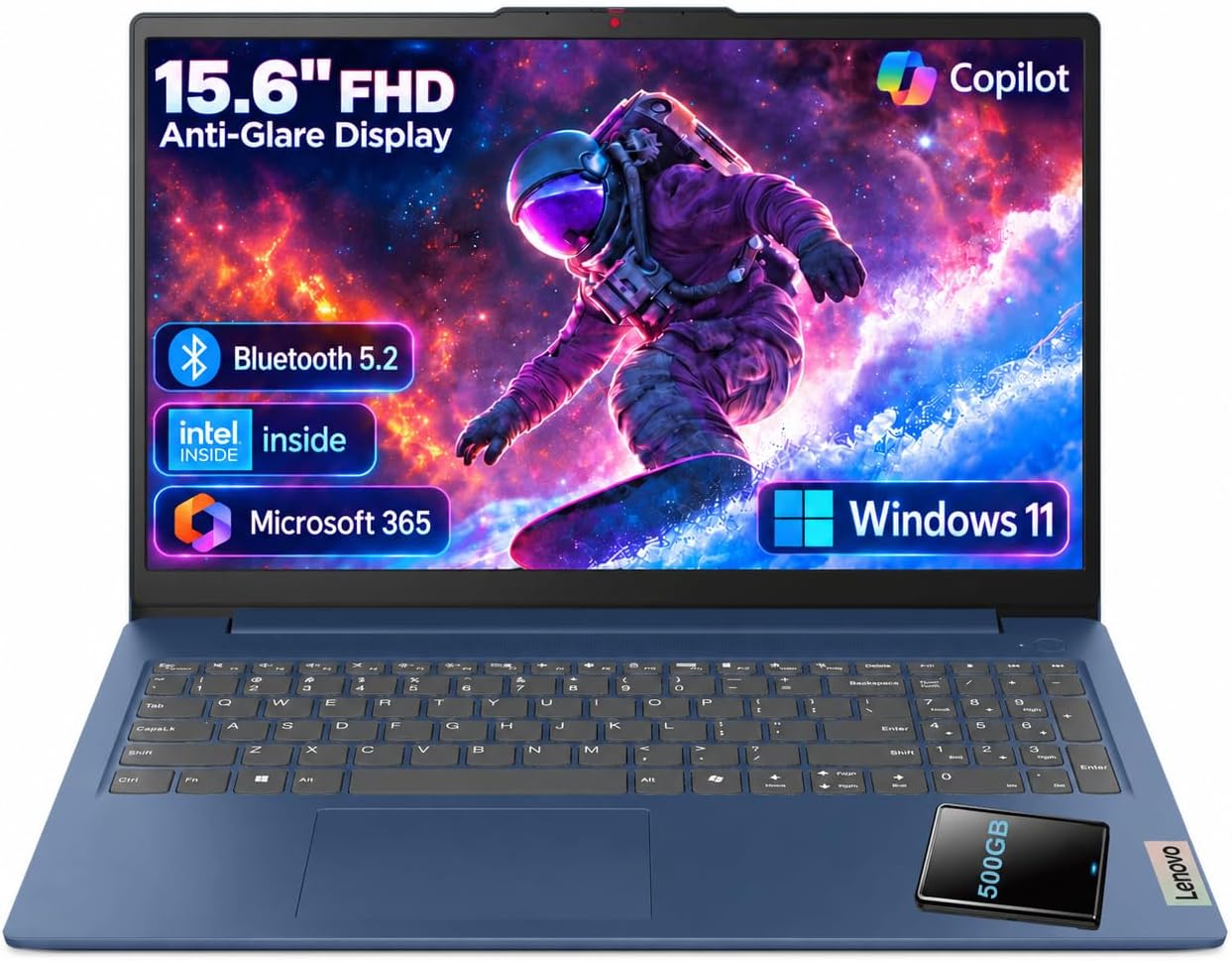 Detalle de Lenovo Laptop, 15.6-Inch Display