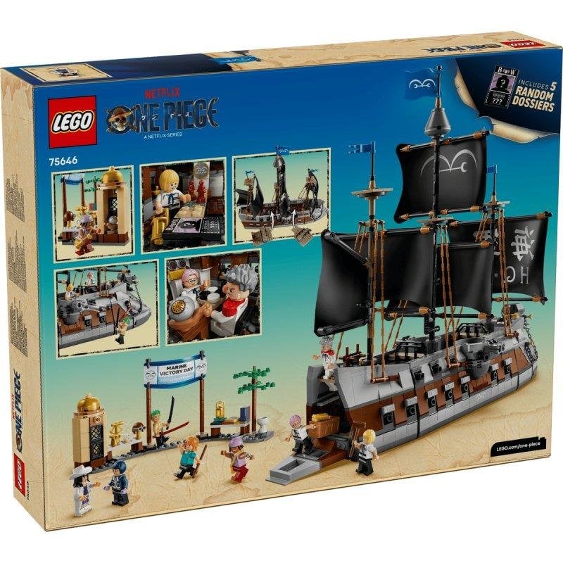 Detalle 2 de LEGO One Piece Barco de la Marina de Garp 75646, 1705 piezas