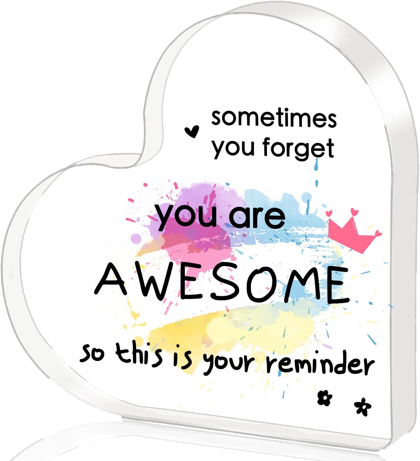 Thumbnail 6 de Heart-Shaped Acrylic Teacher Plaque: A Thoughtful 'Big Heart' Gift for End of Year