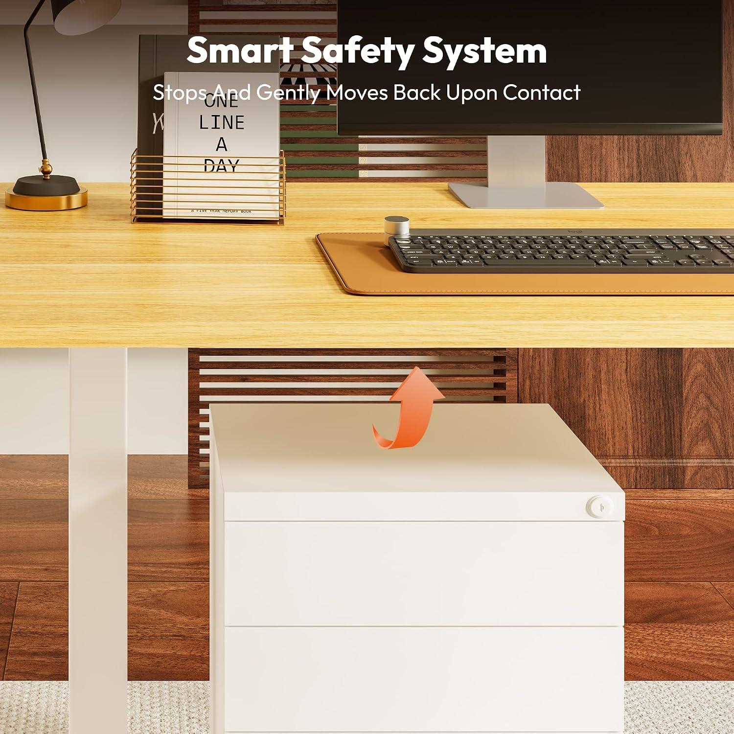Detalle 2 de SANODESK Electric standing desk 160 x 60