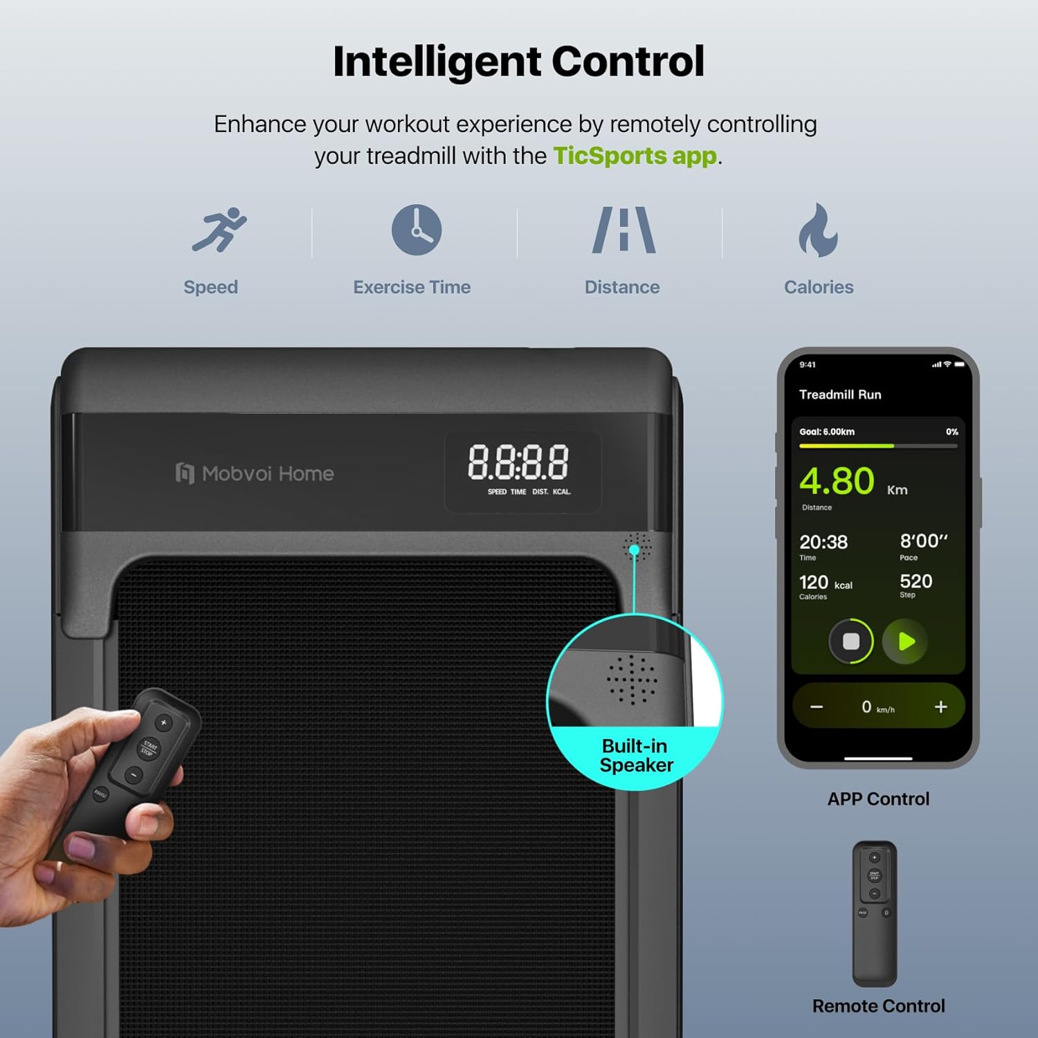 Thumbnail 2 de Mobvoi WalkingPad Smart AI Under-Desk Treadmill 6 km/h