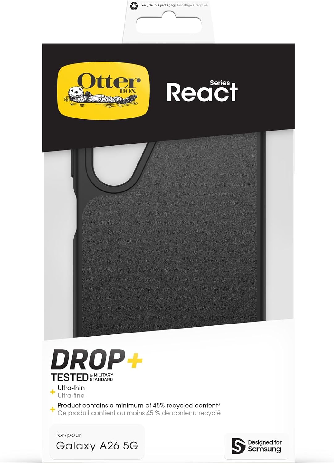 Thumbnail 4 de OtterBox Cover React Series per Samsung Galaxy A26 5G – protezione MIL-STD-810G in articolo ultrasottile