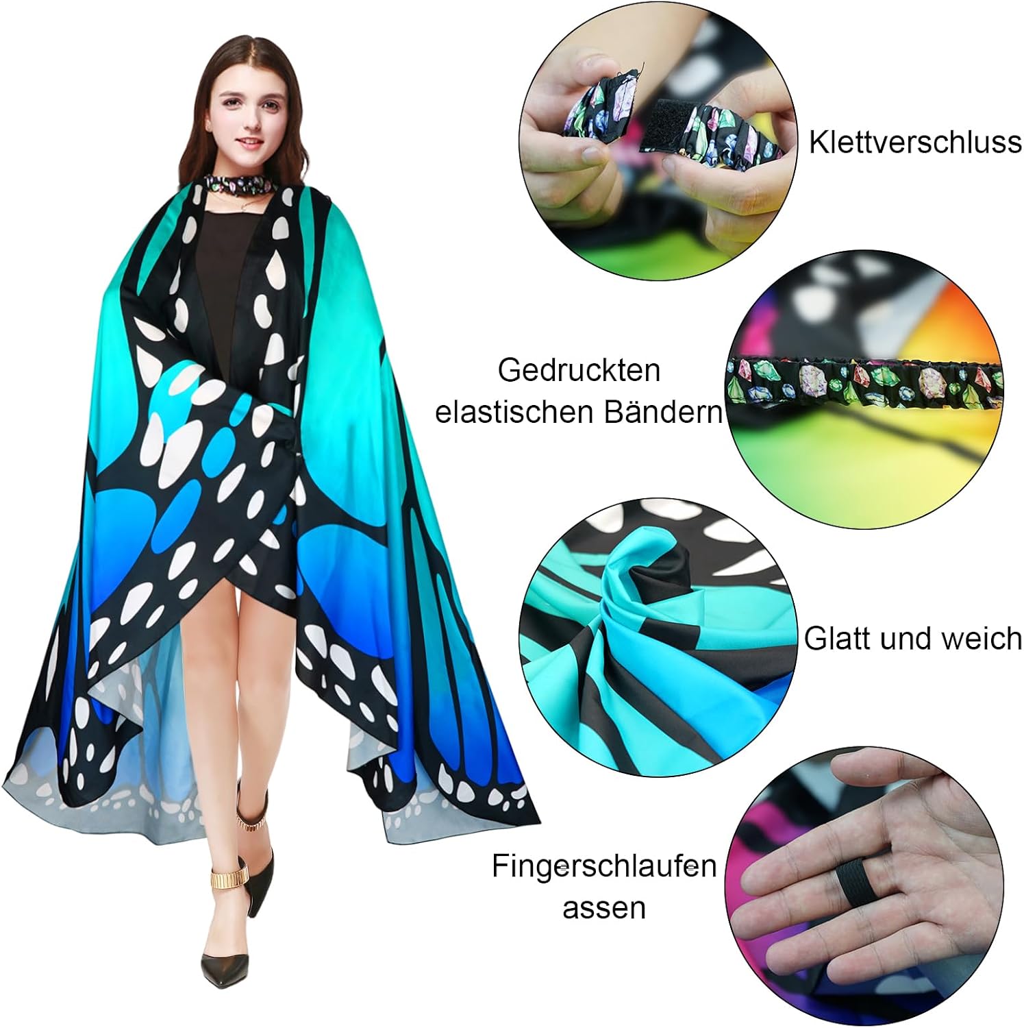 Thumbnail 2 de Sunlisky Schmetterlingsflügel Damen 🎭