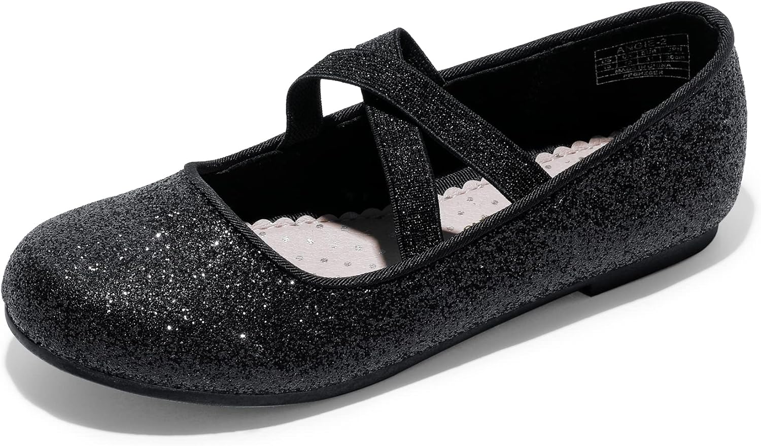 Detalle de Dream Pairs Bambini Ballerine Mary Jane Angie-2: glitterate, comode e versatili per feste e principesse