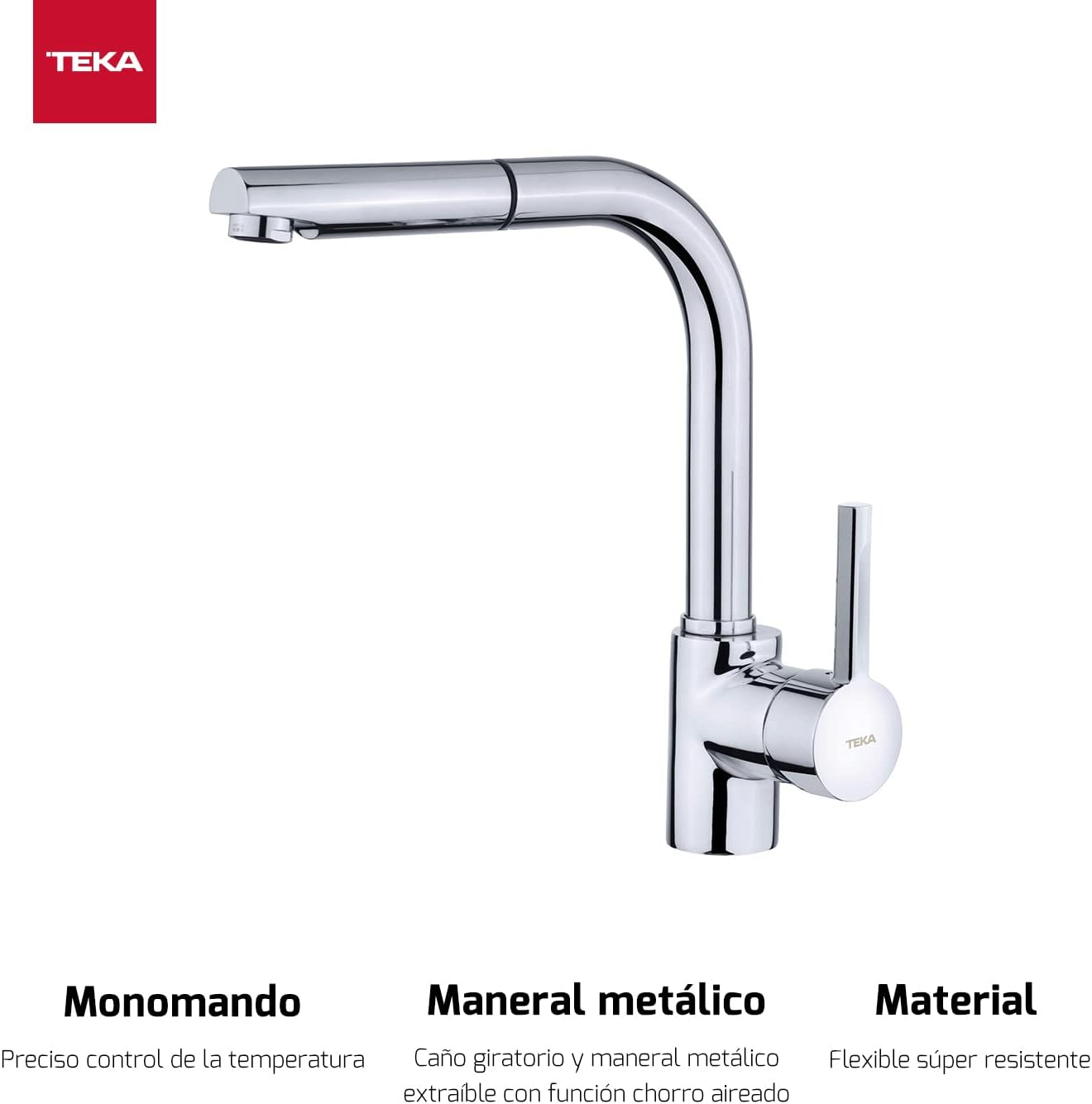 Thumbnail 2 de Teka ARK 938 Grifo cocina 3/8” cromo