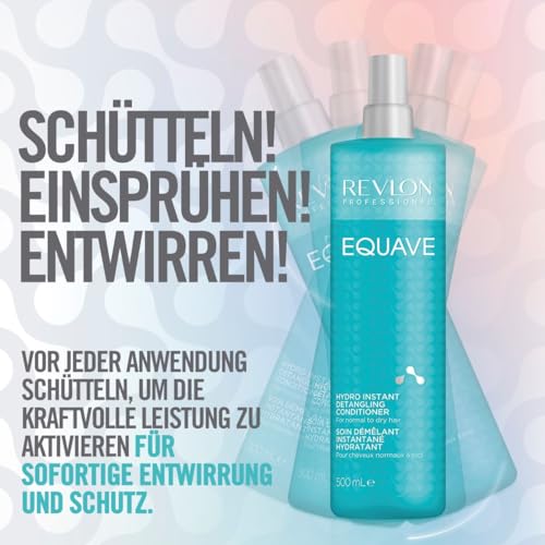 Detalle de REVLON Professional Equave Hydro Instant Detangling Conditioner 500 ml – Leave-in Sprühconditioner für normales bis trockenes Haar