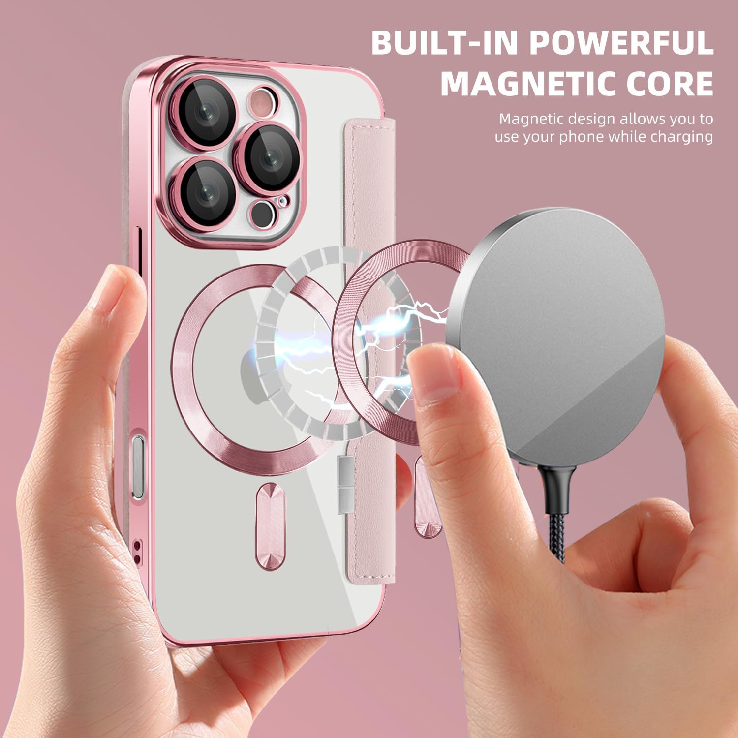 Detalle de Asdsinfor Wallet Case for iPhone 16 Pro