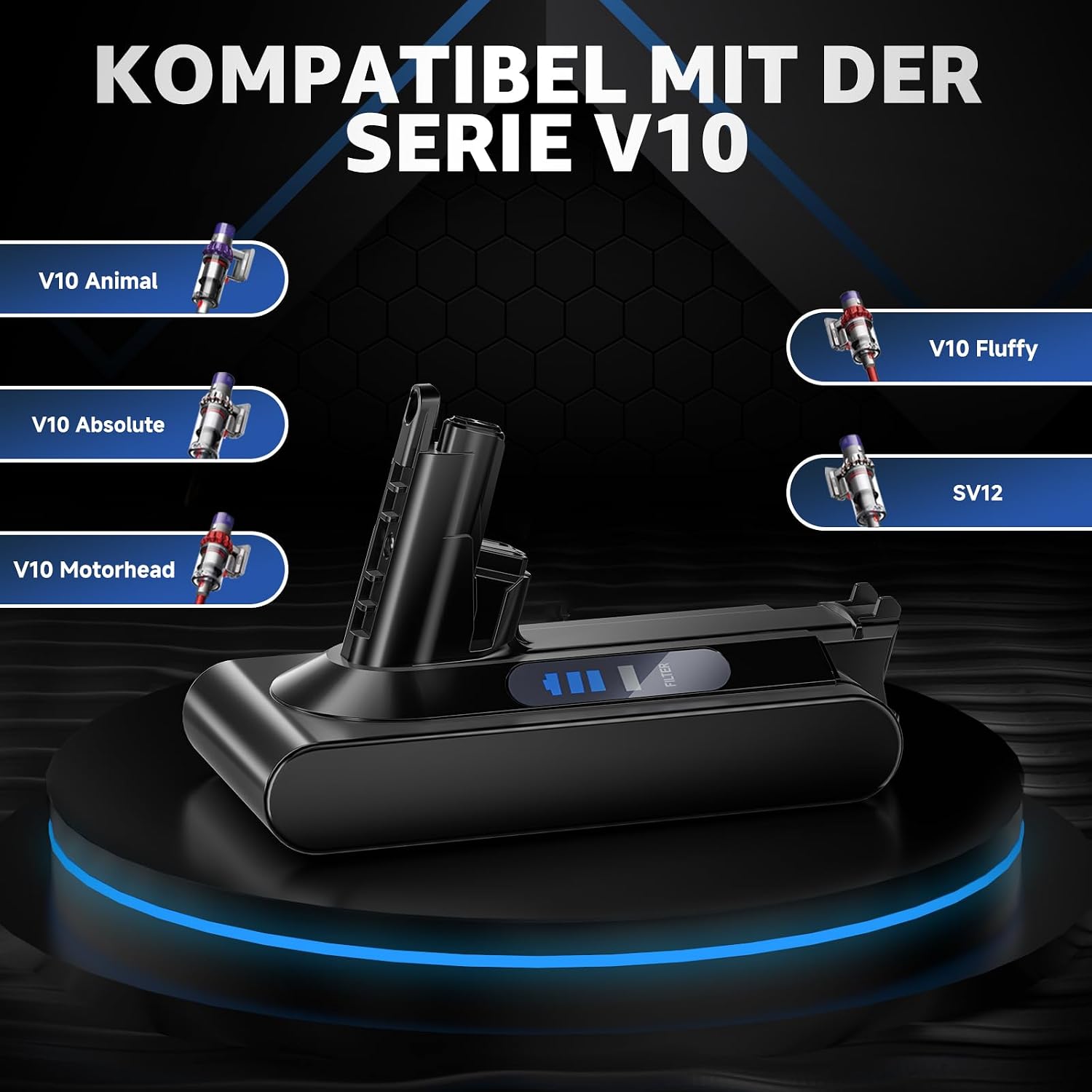 Detalle 2 de EGR Upgraded V10 Akku für Dyson V10