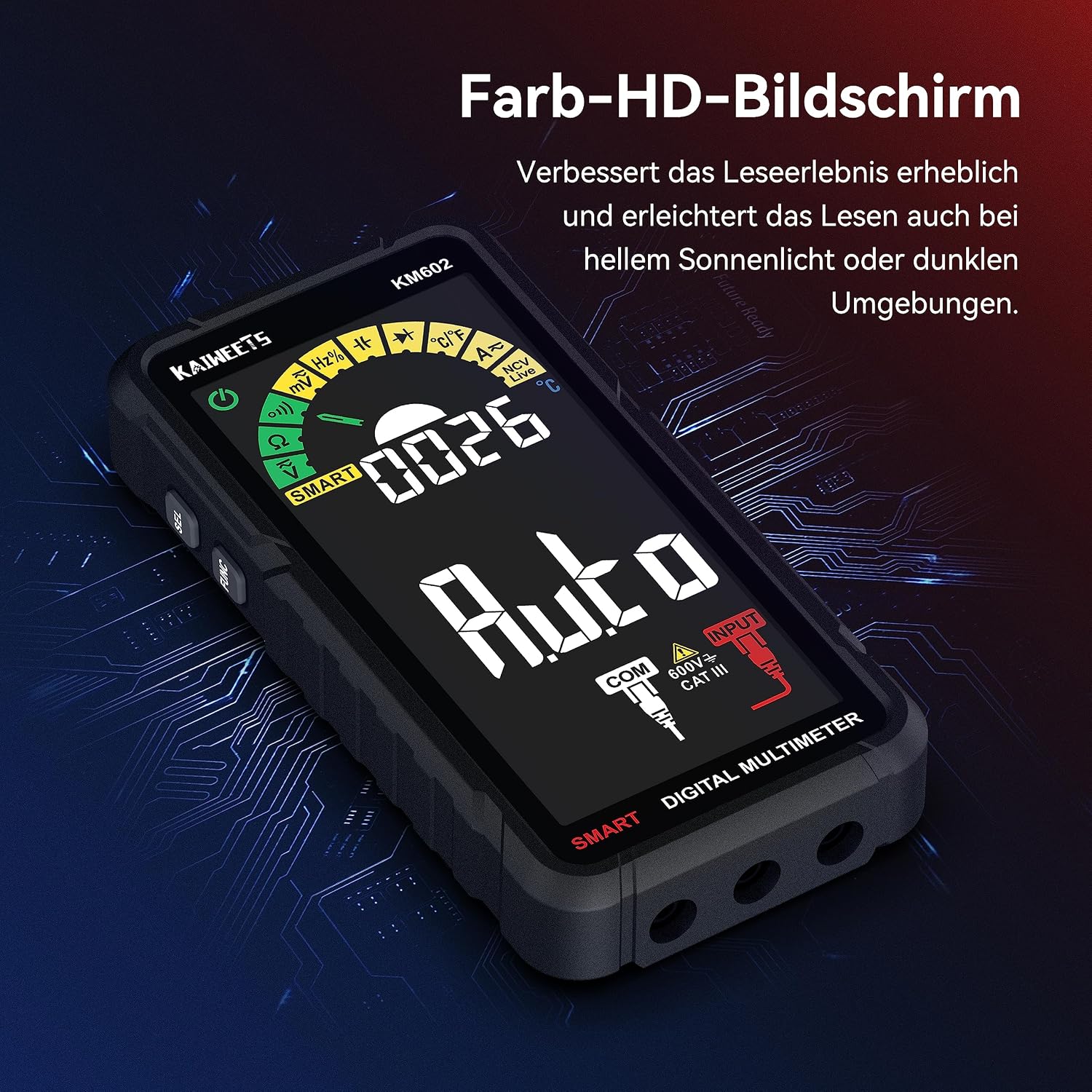 Thumbnail 5 de Kaiweets KM602 Multimeter 6000 Zählungen