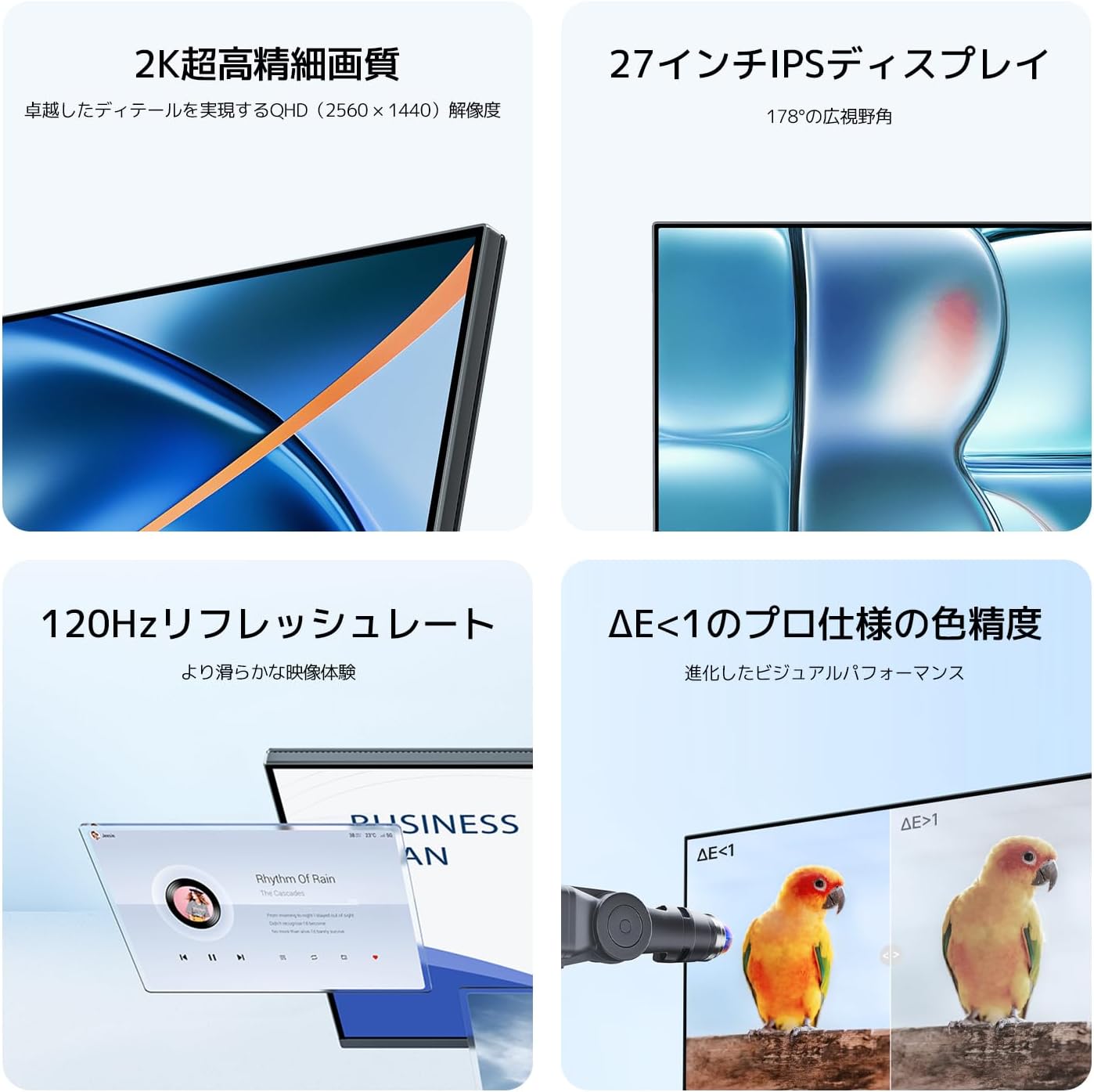Detalle de Xiaomi A27Qi 27インチ QHDモニター、120Hz・IPS・広色域対応