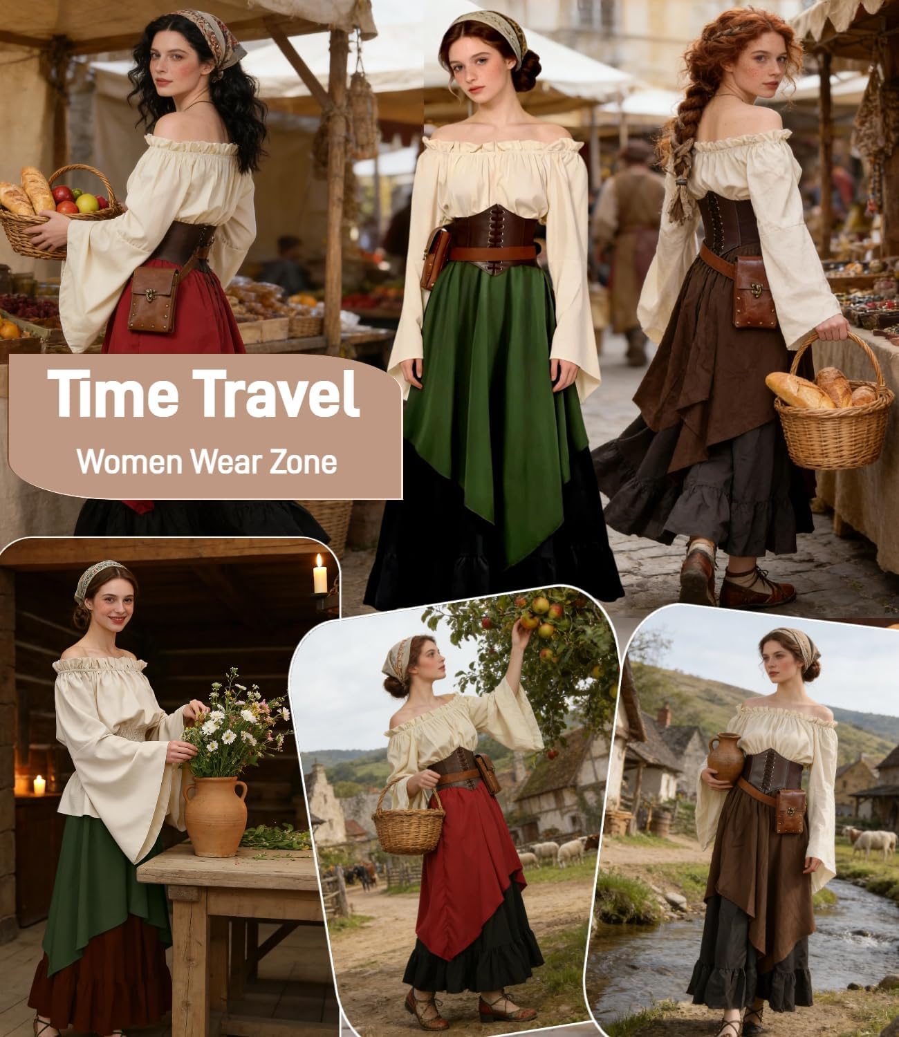 Thumbnail 4 de Kasahara 5pcs Mittelalterkostüm Set