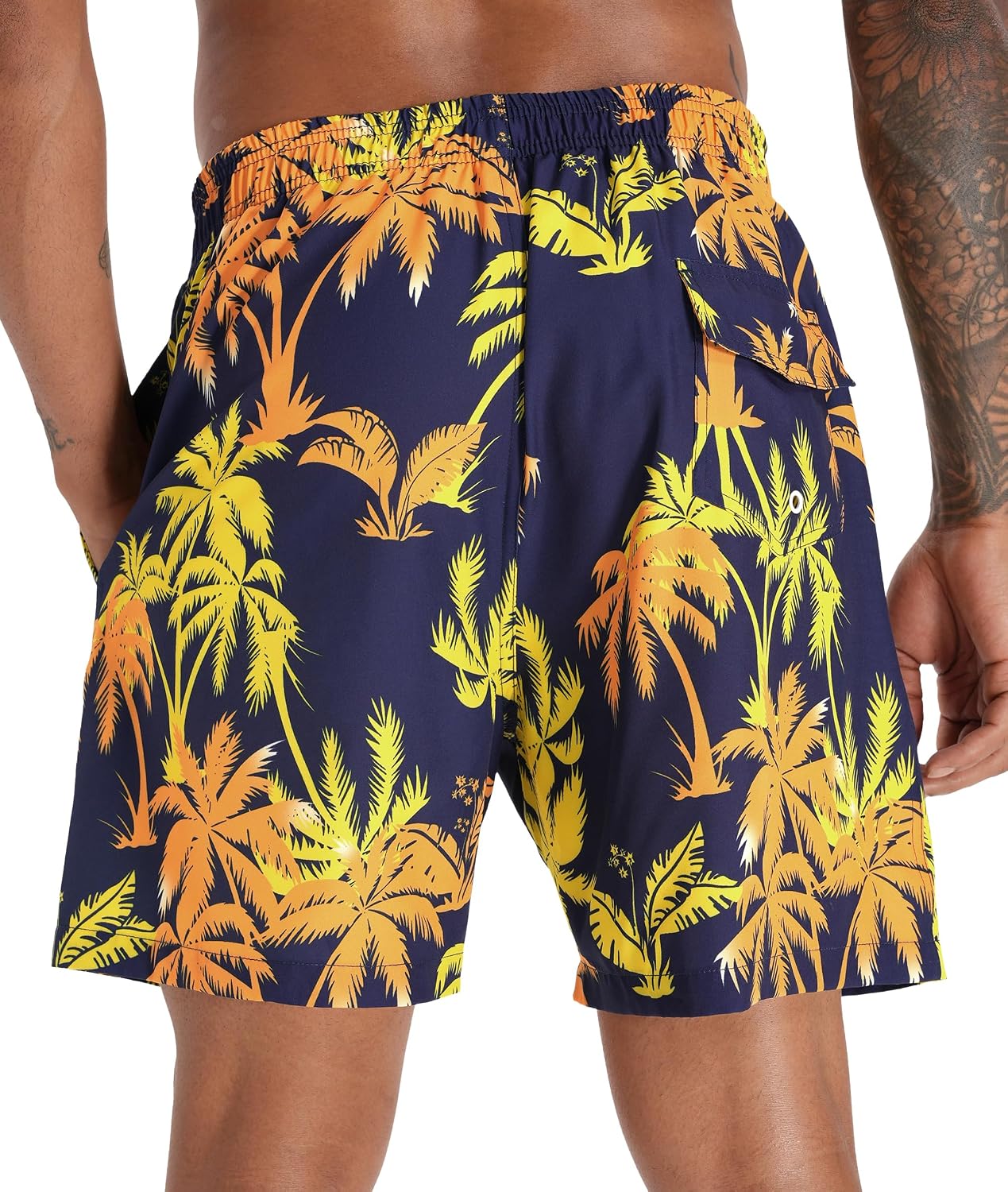 Thumbnail 3 de APTRO Men's Swim Trunks with Compression Liner 5-Inch Bathing Suit