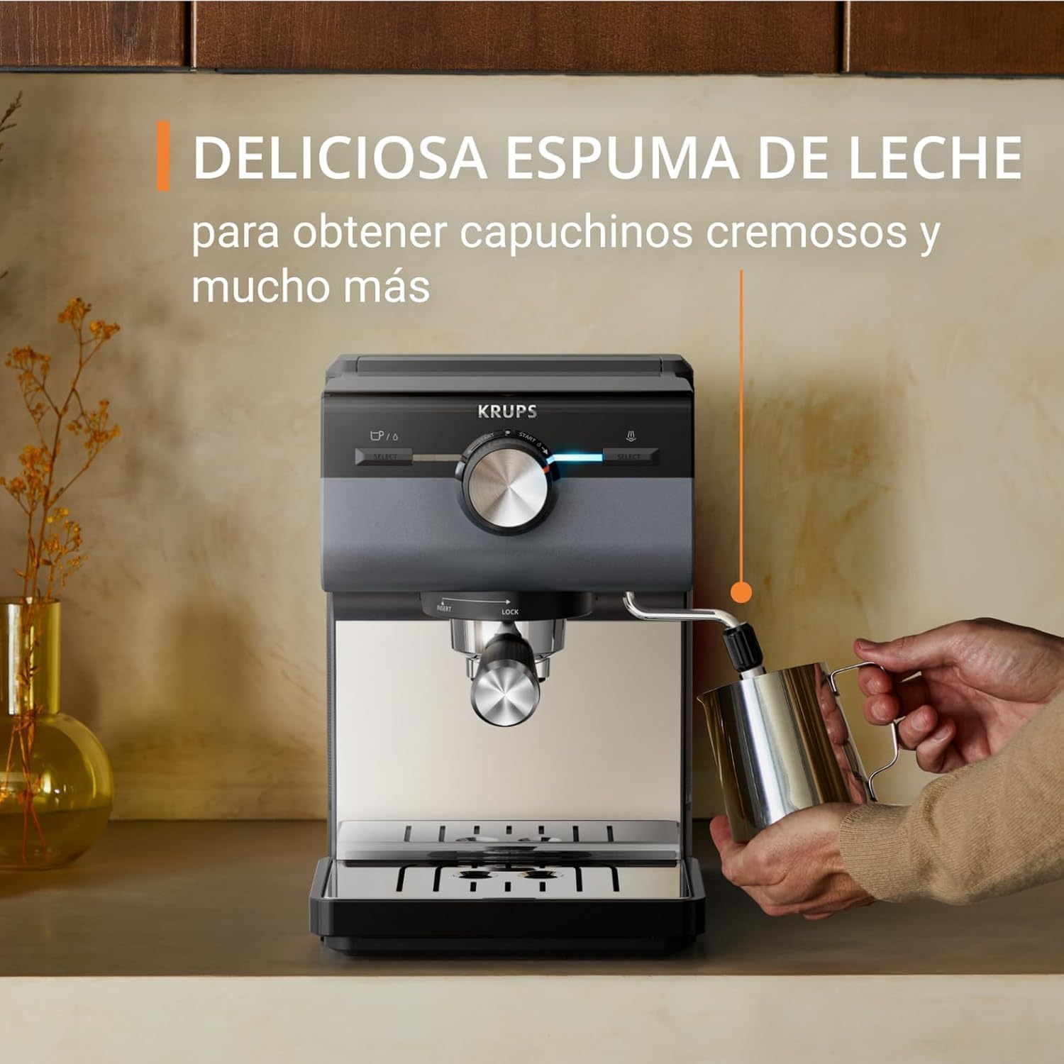 Thumbnail 4 de Krups XP384G Cafetera Espresso Manual ☕️, 15 bares, 2L
