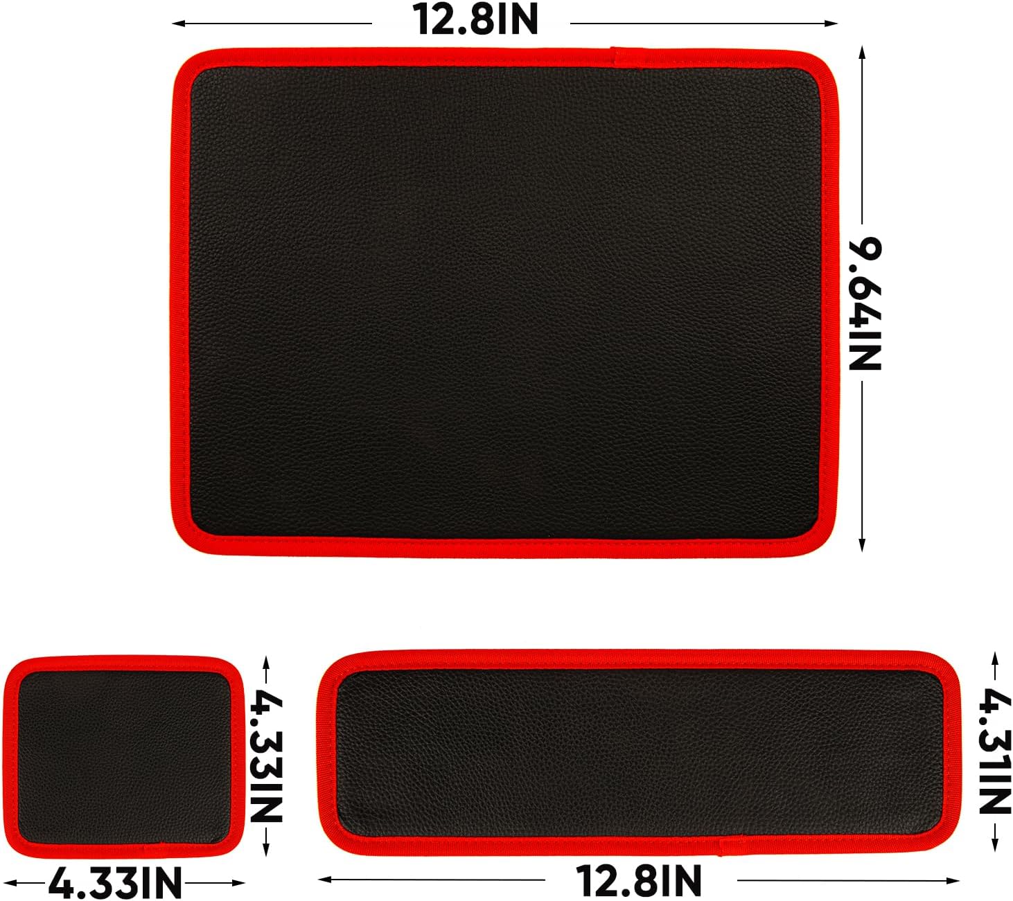 Detalle de Arcomin Flexible Magnetic Tool Mat Set, 3 Sizes with PVC Surface and Thread Gauge