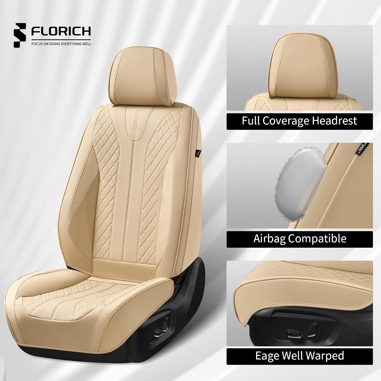 Thumbnail 4 de FLORICH Leather Car Seat Cover 5‑Seat