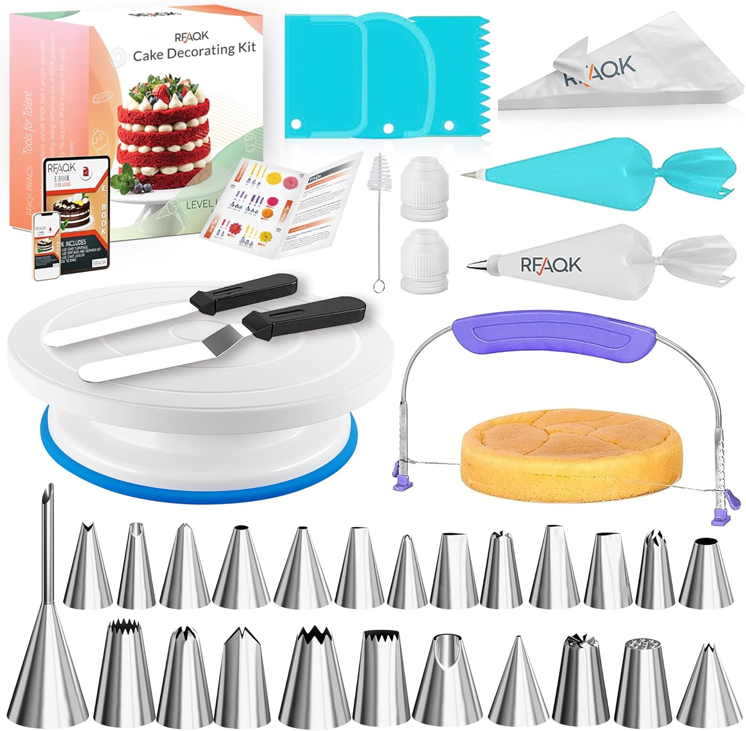RFAQK Cake Decorating Kit 64PCs 🎂