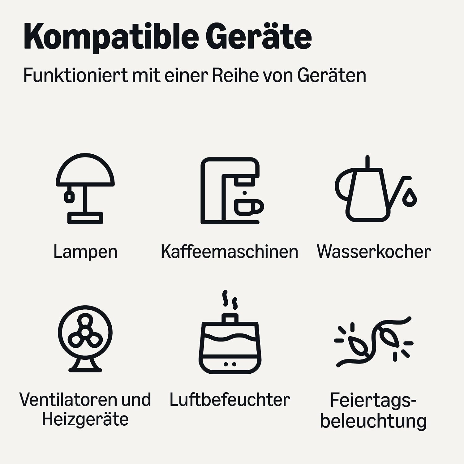 Detalle 2 de Amazon Basics Smart WLAN-Steckdose für EU, nur kompatibel mit Alexa (Wi‑Fi, Weiß) – 1 Stück