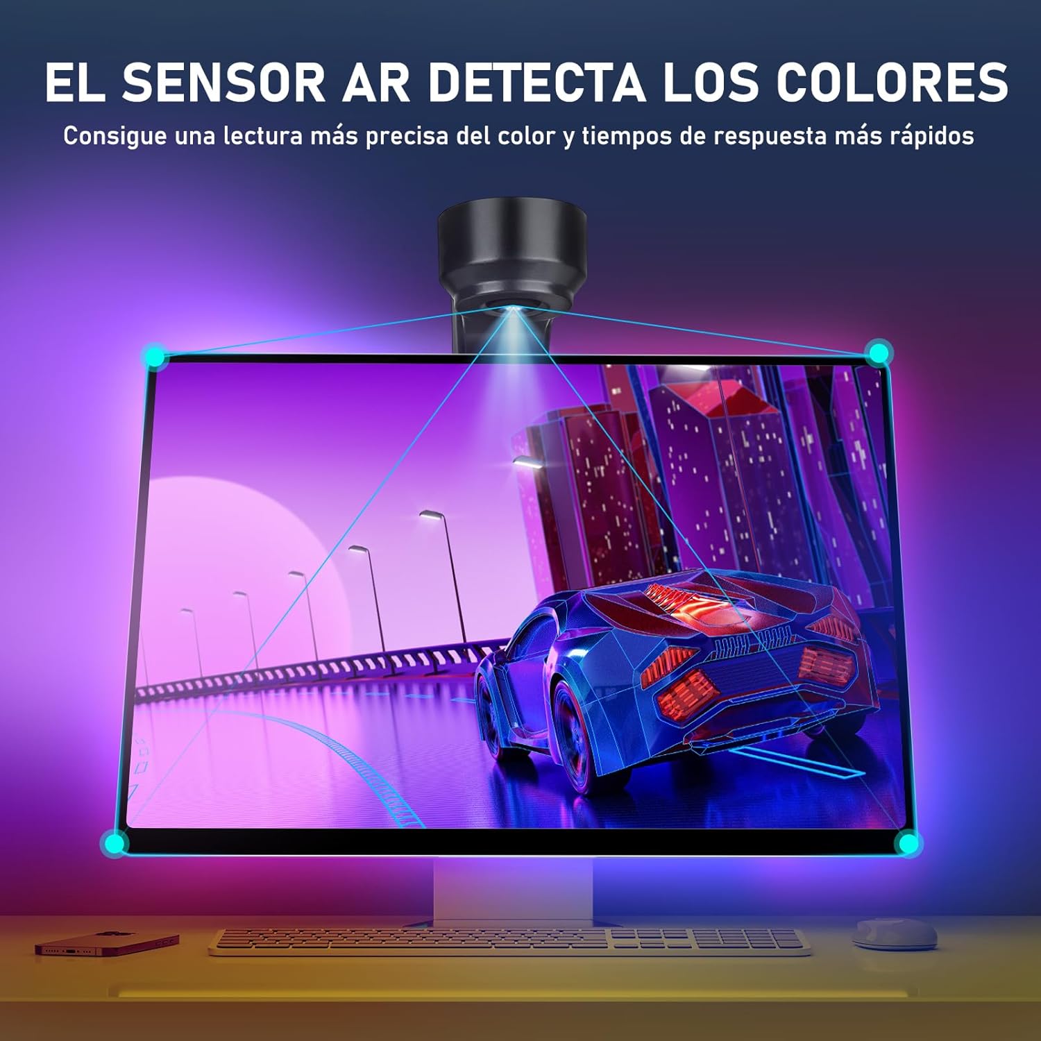 Detalle 2 de Diyife Tira LED TV 5m para 65–80