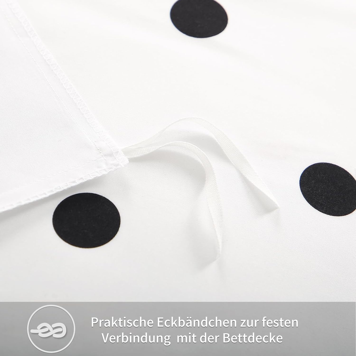 Thumbnail 4 de RUIKASI Bettwäsche 135x200 4-teilig Weiß – Mikrofaser mit Reißverschluss, 2 Bettbezüge 135x200 und 2 Kissenbezüge 80x80