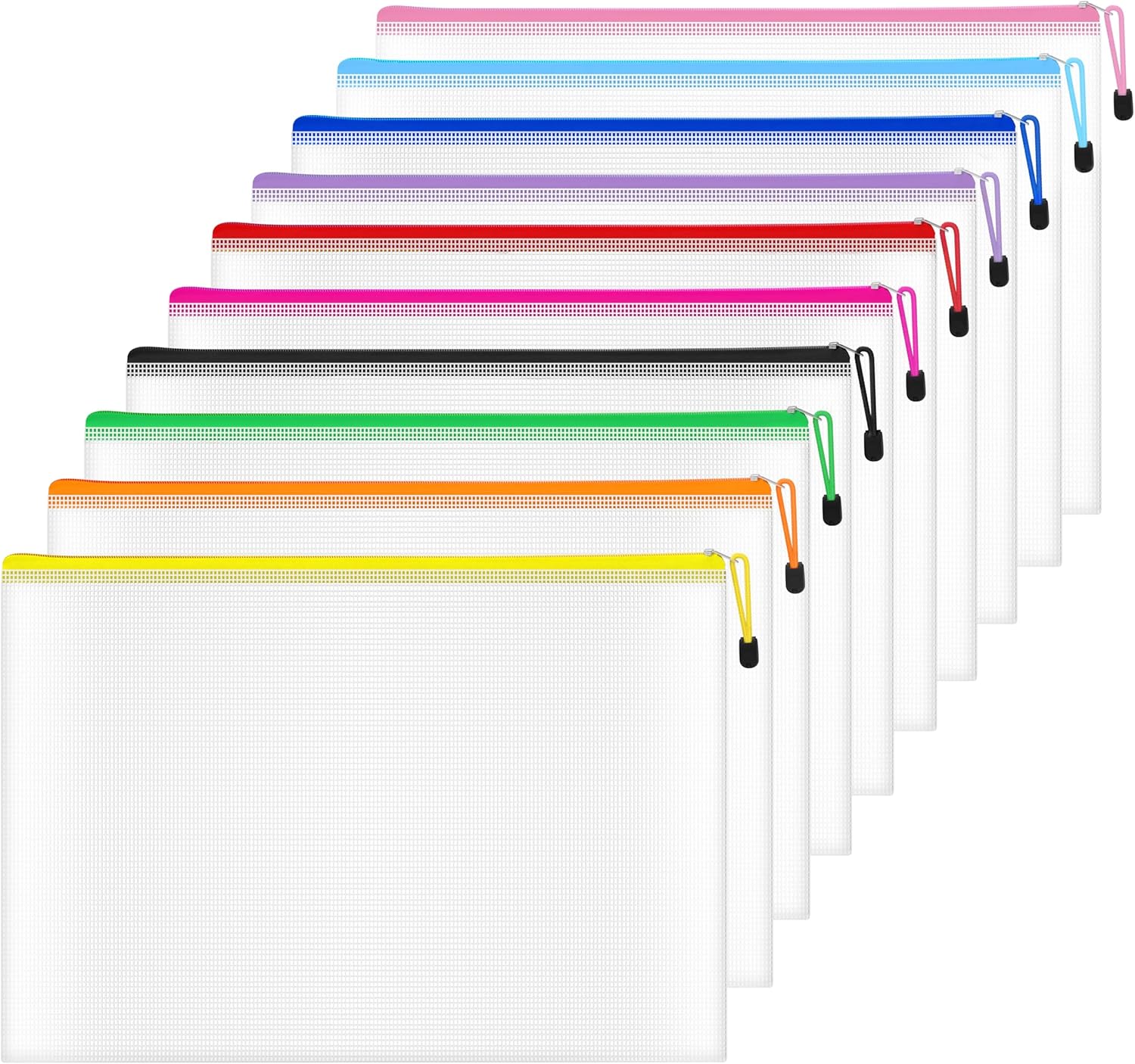 Plastic Wallets A4 Zipped Wallets 33.5 x 24cm