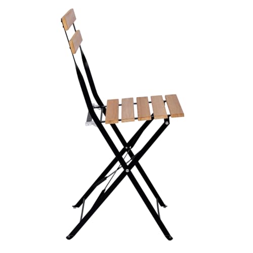 Thumbnail 5 de T-LOVENDO.ES Set retro de 3 muebles de exterior (mesa y 2 sillas) plegables de acero y madera