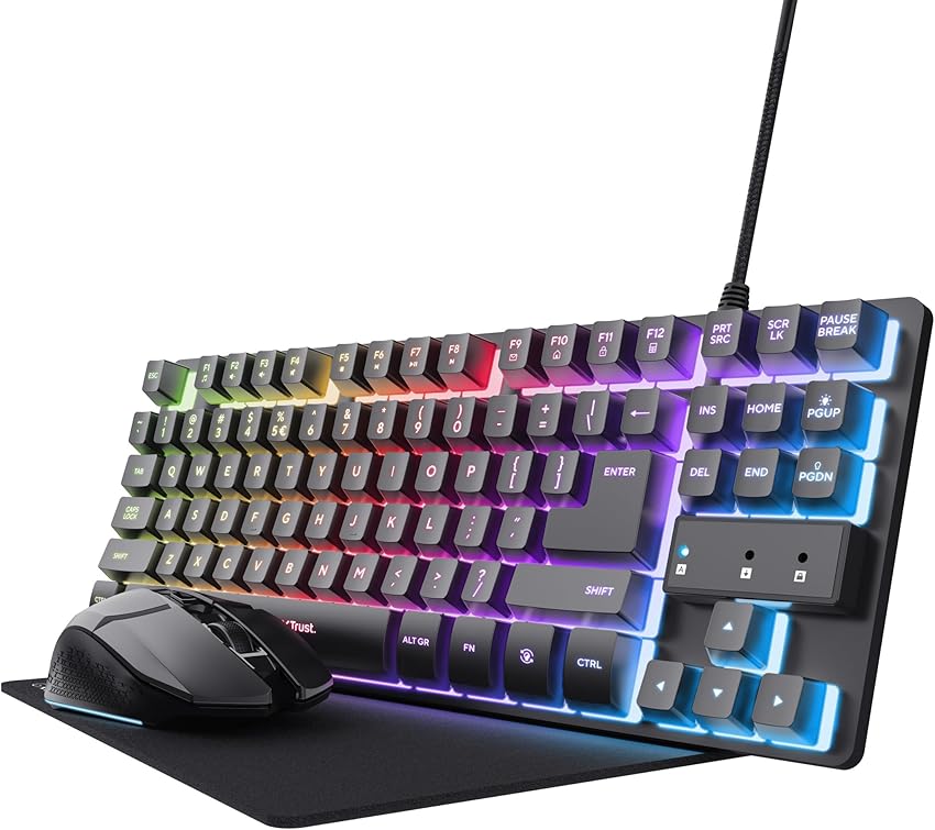 Detalle de Trust GXT 1794 Teclado gaming TKL 80 h autonomía