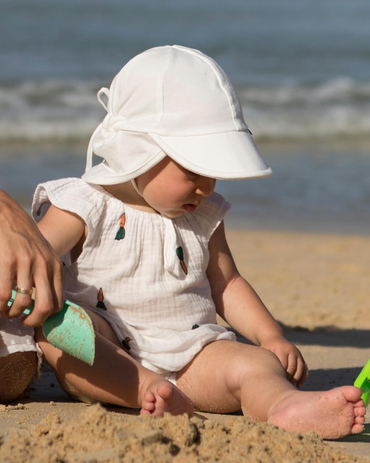 Thumbnail 3 de FURTALK Cotton Baby & Toddler Sun Hat (UPF 50+) with Adjustable Chin Strap & Neck Flap