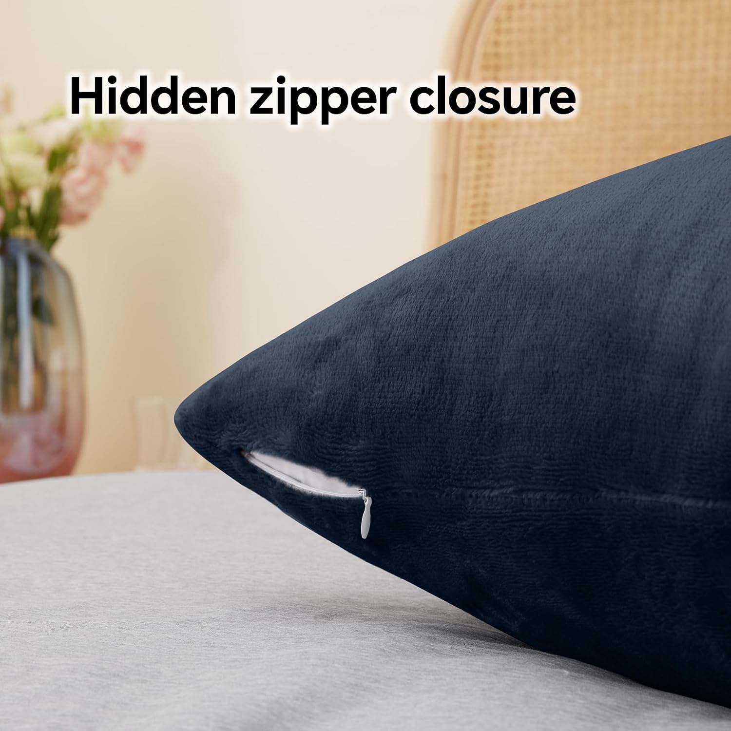 Thumbnail 5 de BEDELITE Flannel Pillow Cases 20x30 Navy