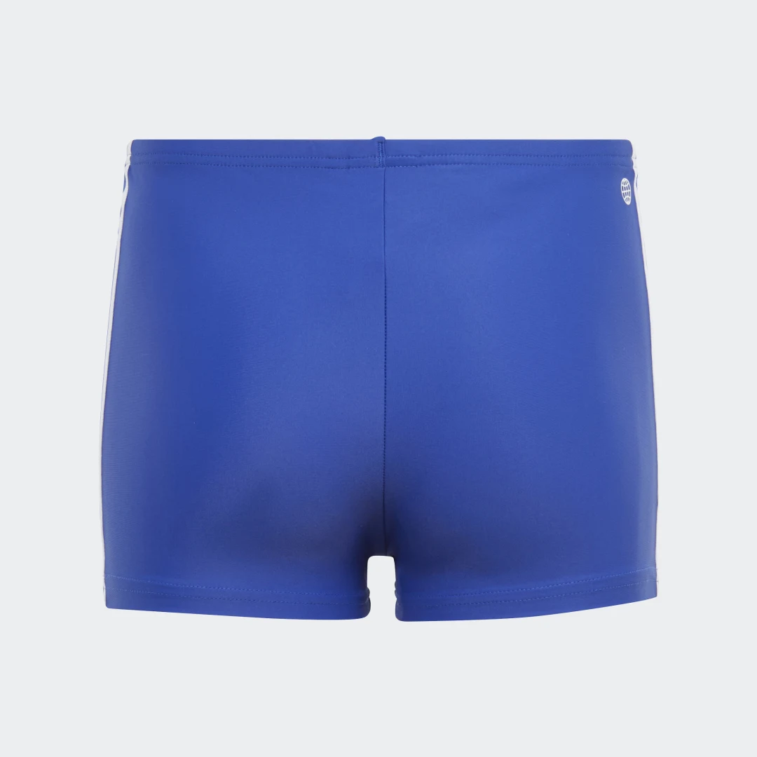 Detalle de Bañador bóxer Classic 3 bandas de Adidas en azul