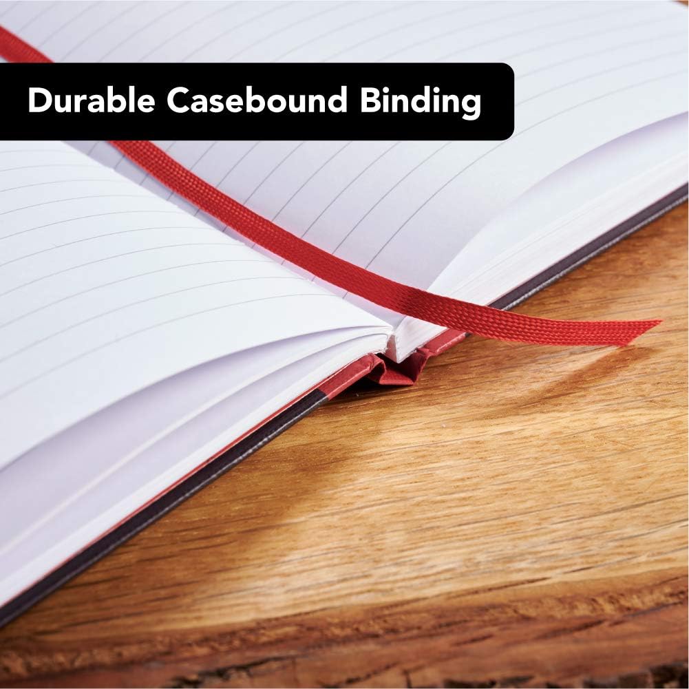 Thumbnail 3 de Oxford Black n' Red A5 Notebook – Hardback Casebound, Ruled, 192 Pages (Pack of 3)