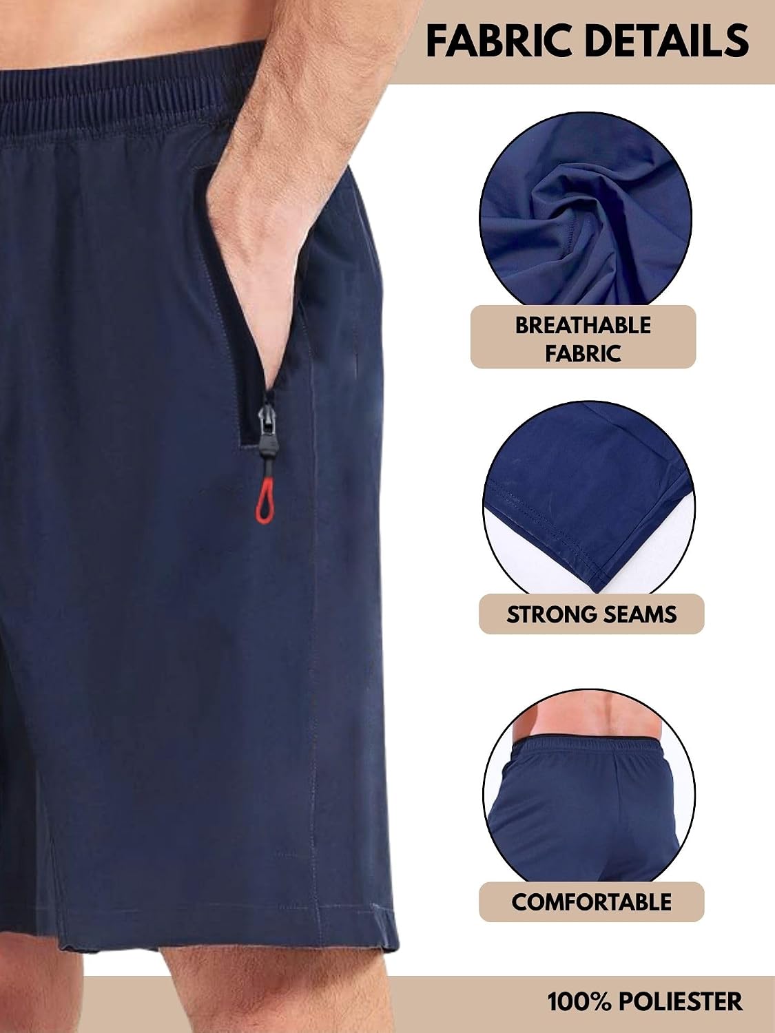 Detalle de MAGIC SELECT Pantaloncini da Tuta da Uomo: comfort e versatilità per allenamenti e day-by-day