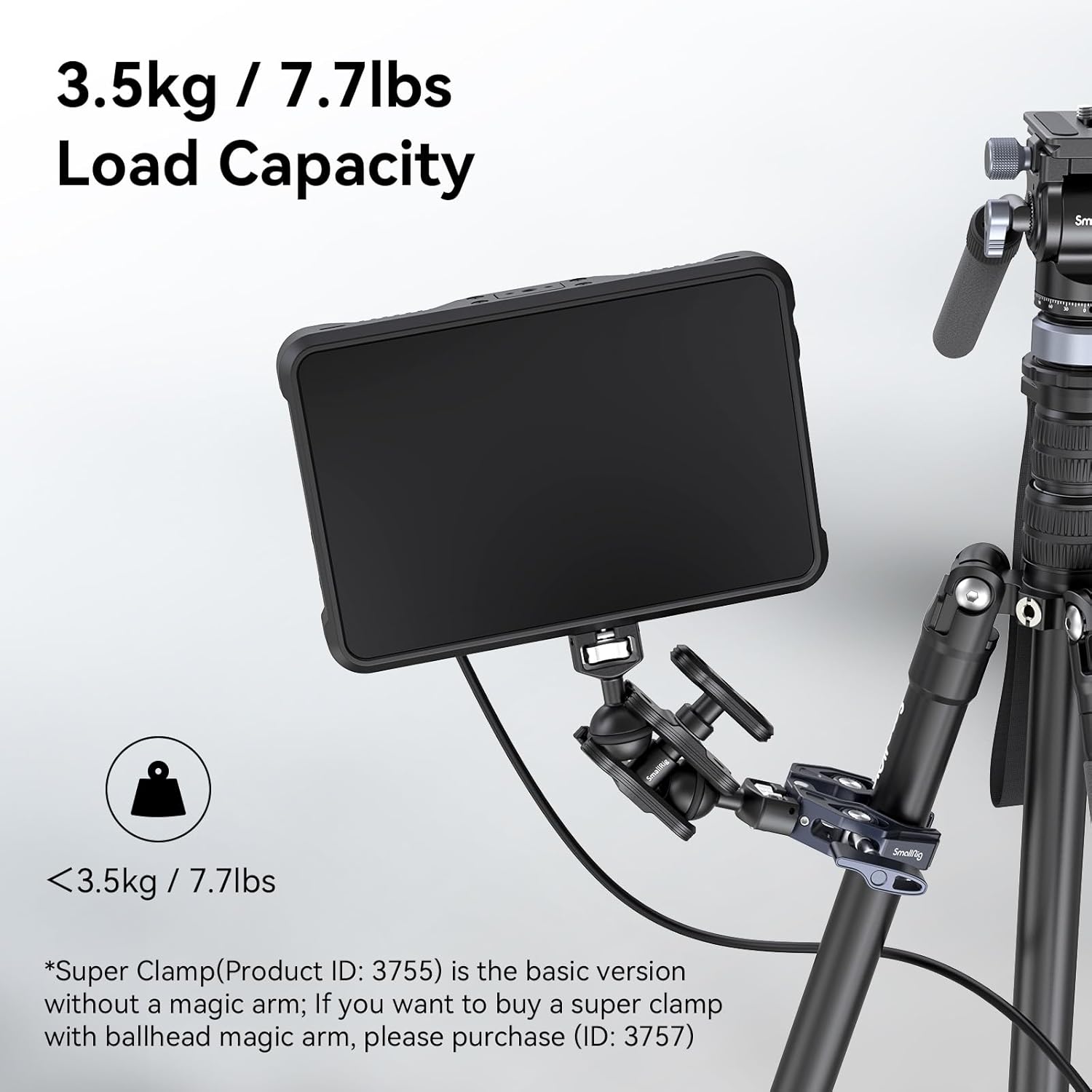 Detalle de SMALLRIG 3755B Super Clamp 3,5 kg