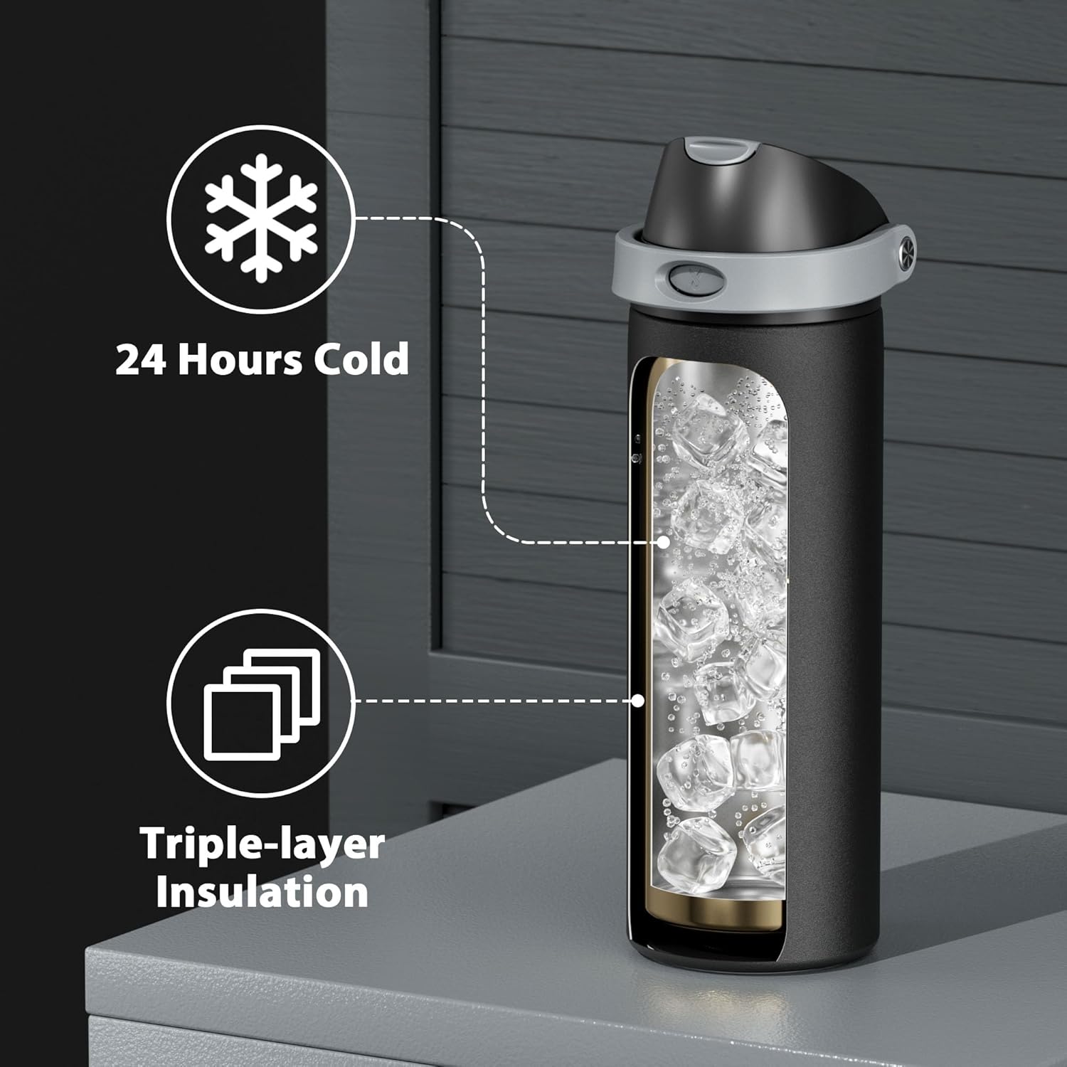 Thumbnail 4 de Meoky Stainless Steel 24 oz Bottle 🥤