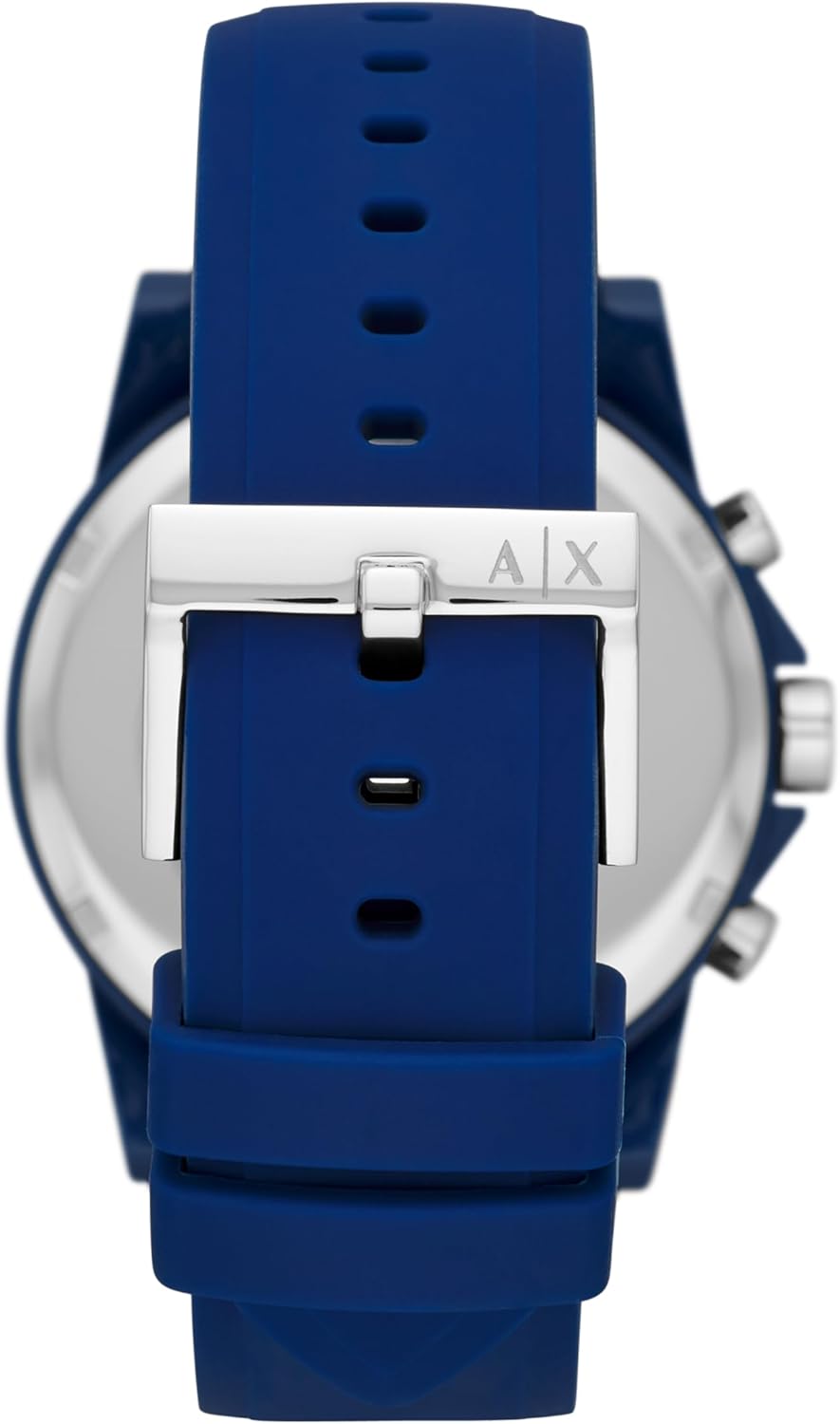 Thumbnail 1 de Armani Exchange Herrenuhr – Quarz-Chronograph, 44 mm Gehäuse mit Silikonarmband (Blau)