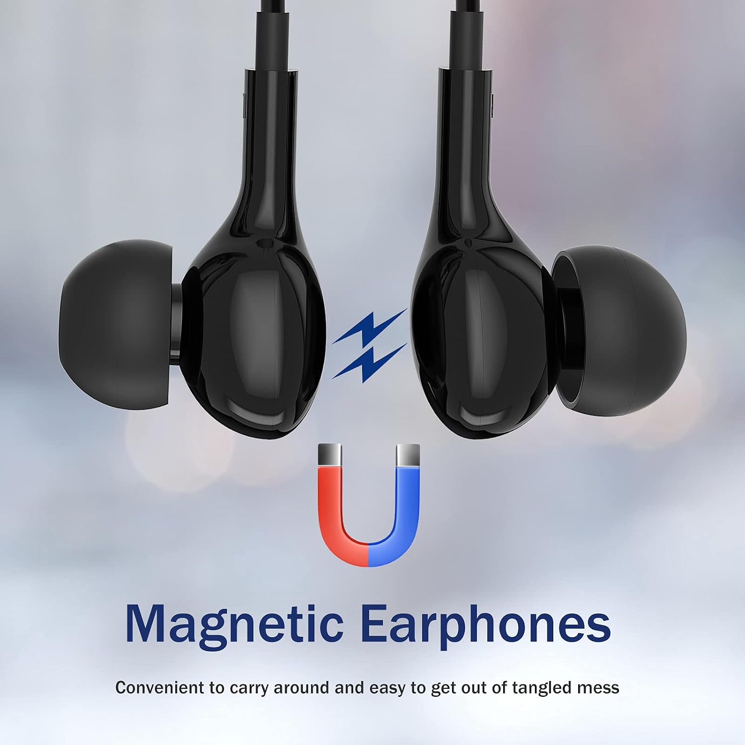 Detalle 2 de AILZPXX 964 USB-C Wired In-Ear Headphones with Mic and Magnetic Earbuds