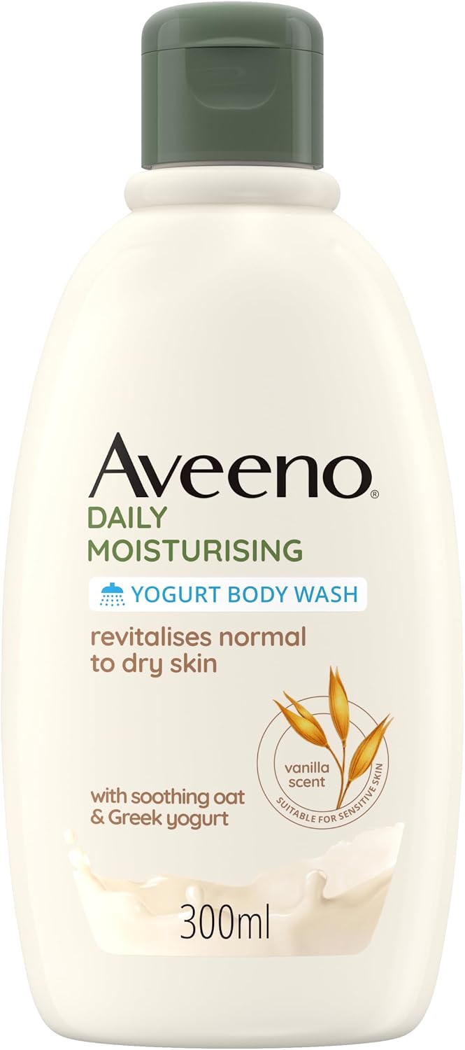 Detalle de Aveeno Daily Moisturising Bagnoschiuma Allo Yogurt: detersione delicata per pelli sensibili con Avena e Yogurt Greco